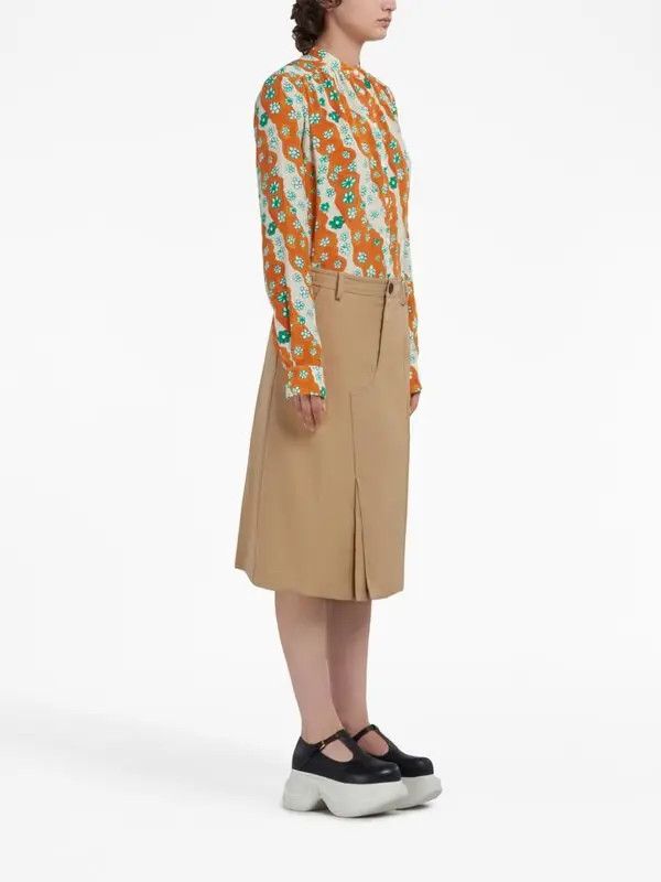 Marni o1y1125 Floral Shirt in Multicolor Size L / US 10 / IT 46 - 4 Thumbnail