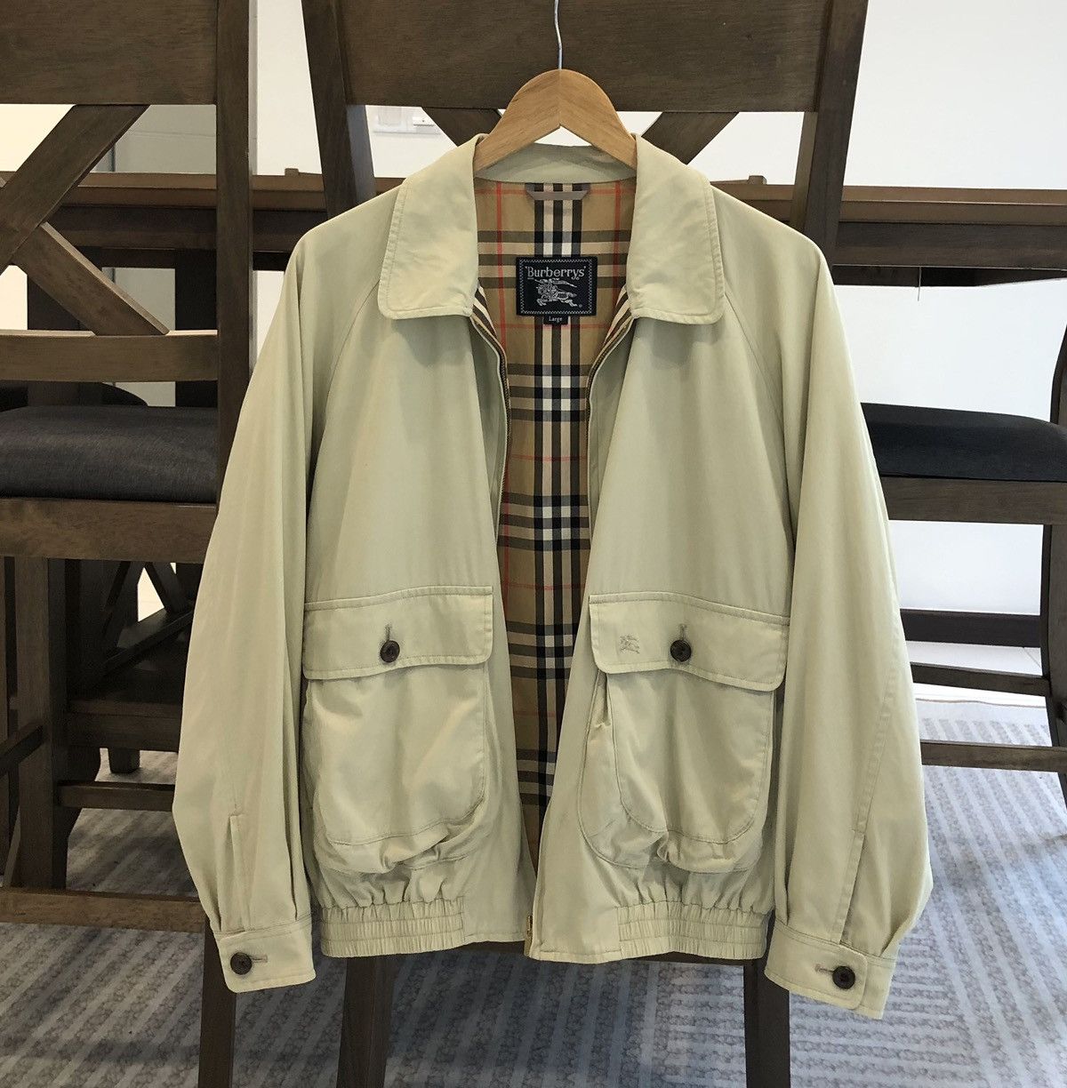 Burberry Vintage Burberrys Prorsum Lined Novacheck Bomber Jacket Size US L / EU 52-54 / 3 - 2 Thumbnail