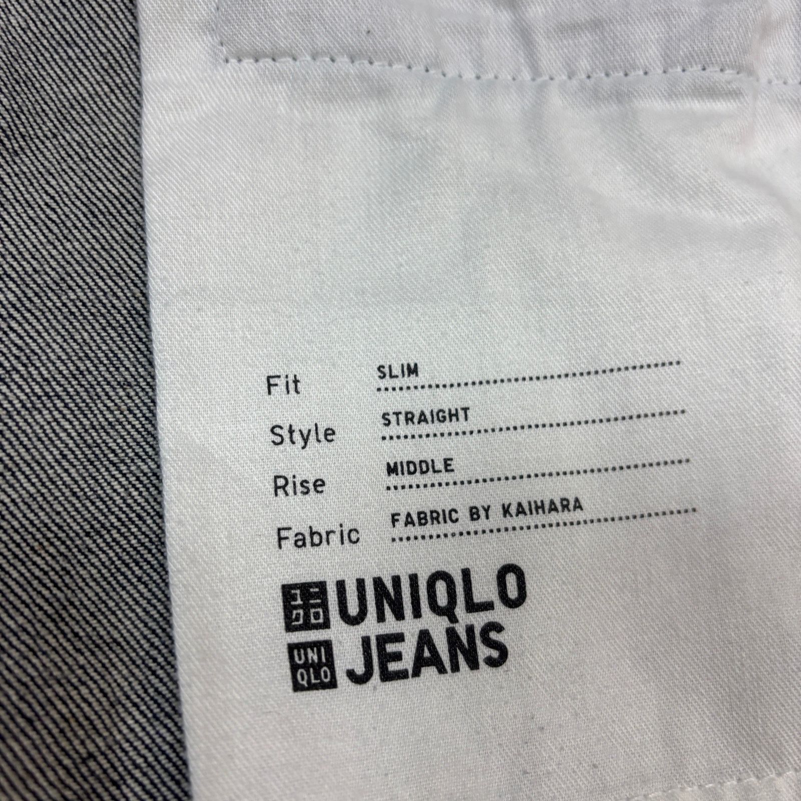 Uniqlo Uniqlo Kaihara Selvedge Slim Straight Mid Rise Jeans 29x32 Size US 29 - 5 Thumbnail