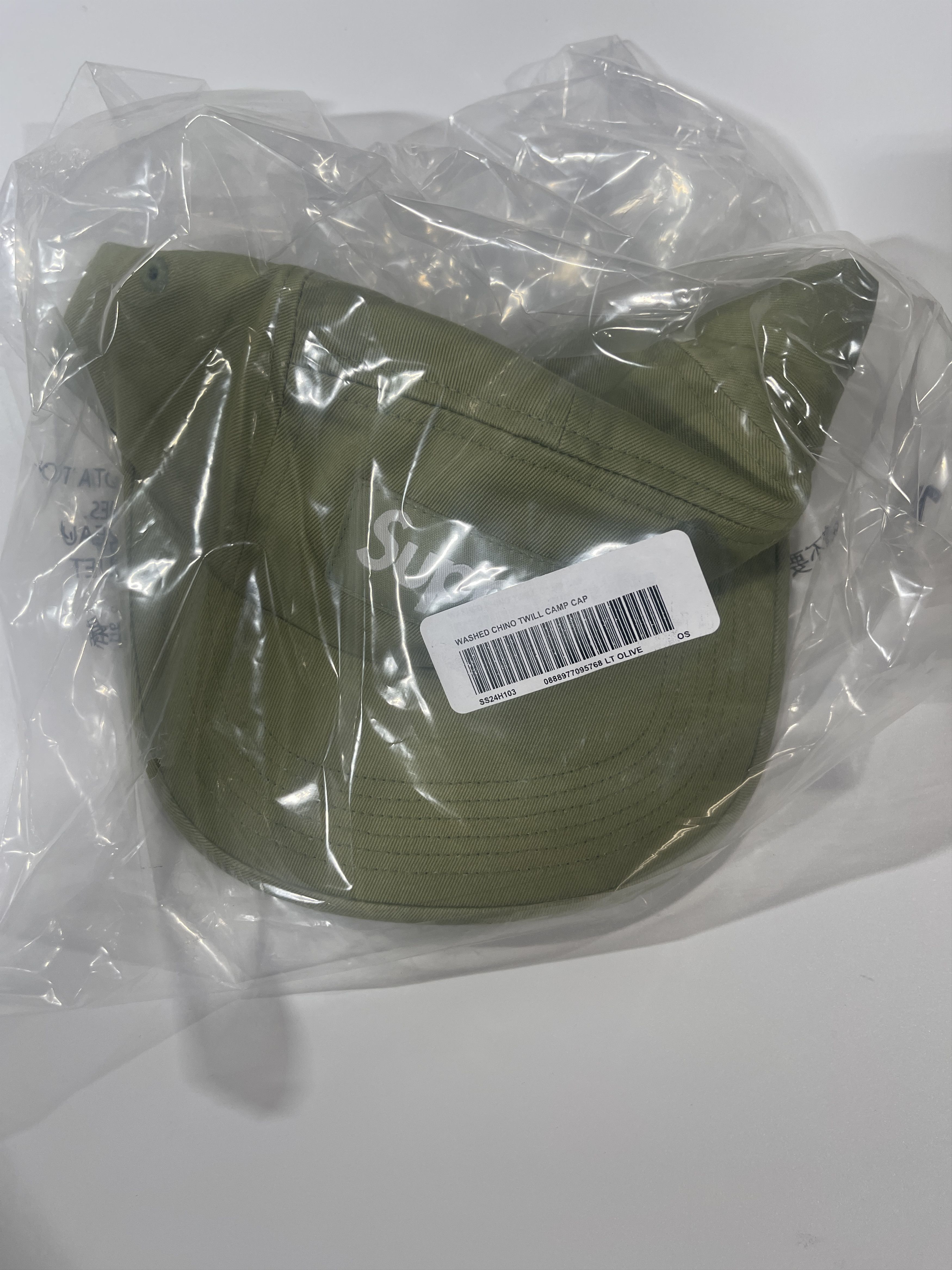Supreme Supreme Washed Chino Twill Camp Cap Olive Sz Adjustable Size ONE SIZE - 3 Thumbnail