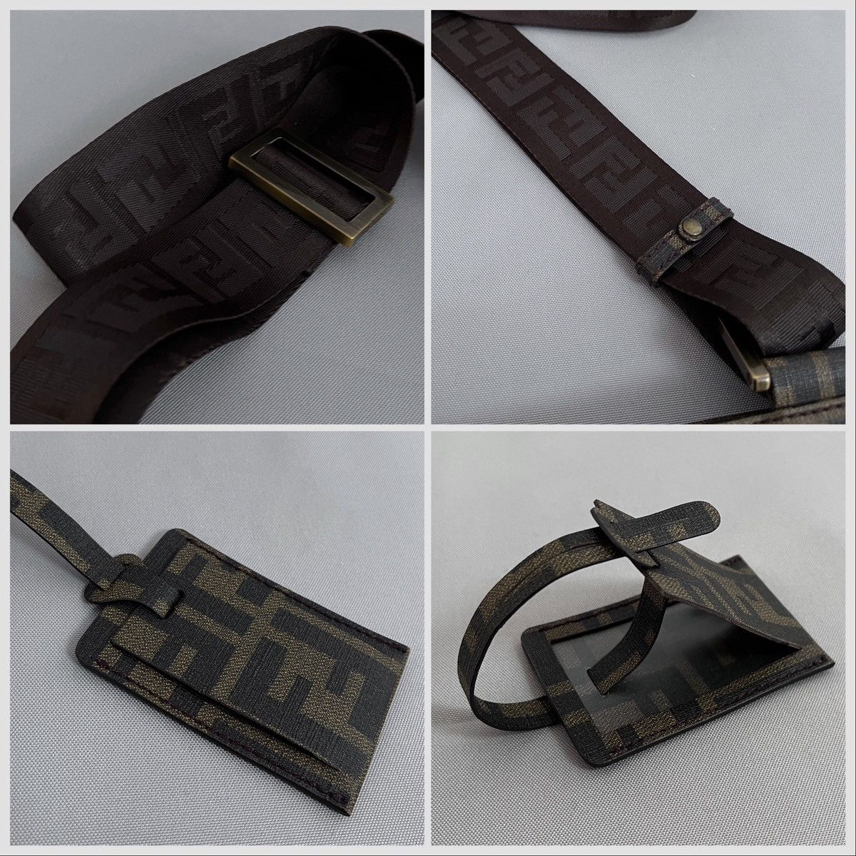 Fendi FENDI FF Monogram Canvas Messenger Bag. Size ONE SIZE - 7 Thumbnail
