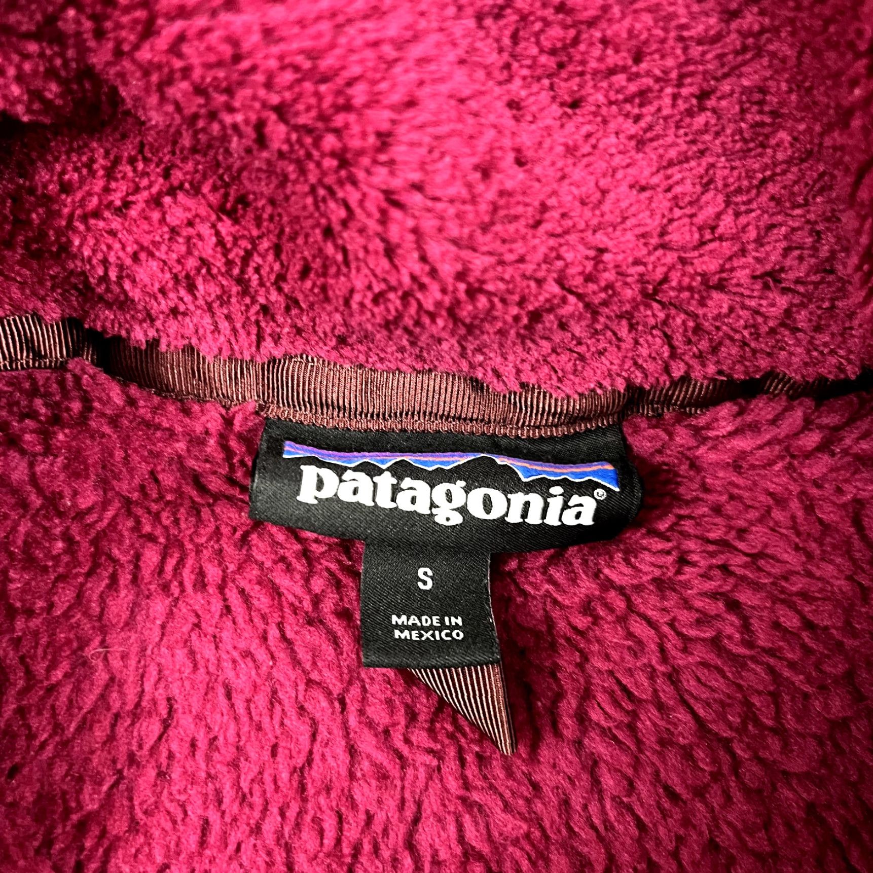 Patagonia PATAGONIA Jacket Womens Small Retool Snap T Fleece Pullover Hike Berry Red 25442 Size S / US 4 / IT 40 - 3 Thumbnail