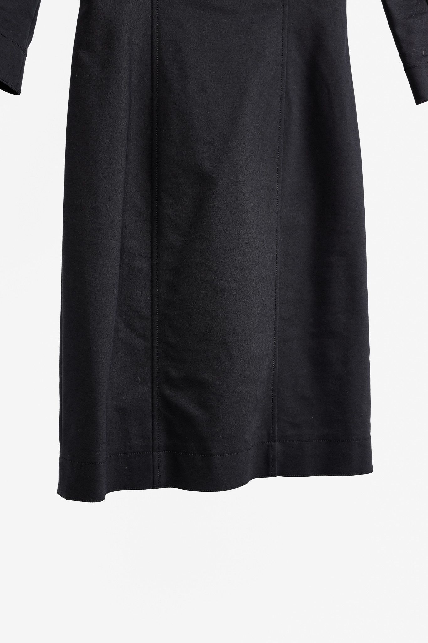 The Row The Row Gamner Black Stretch Cotton Fitted Mini Dress Size S / US 4 / IT 40 - 7 Thumbnail