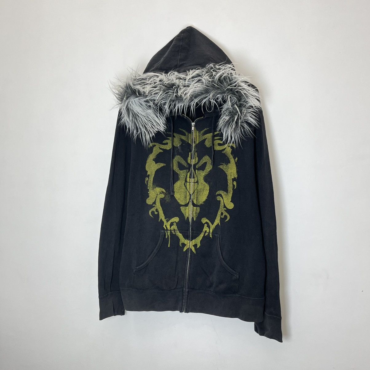 Le Grande Bleu (L.G.B.) Lion by Jinx Billzard Distressed Fur zip Hoodie lgb style Size US XL / EU 56 / 4 - 3 Thumbnail