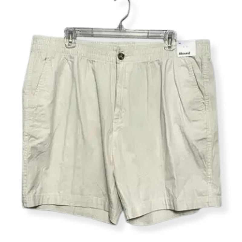 Other Abound Shorts Flat Front Design Elastic Waist Cream XL NWT Size US 40 / EU 56 - 2 Thumbnail