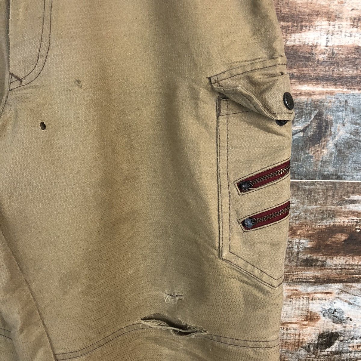 Japanese Brand DL Jawin Brown Cargo Multipocket Pants #C693 Size US 32 / EU 48 - 10 Thumbnail