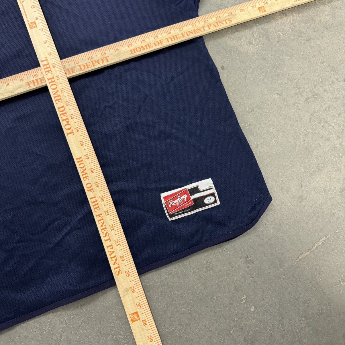 MLB Rawlings Baseball Jersey Shirt Navy Athletic Practice Size US M / EU 48-50 / 2 - 4 Thumbnail