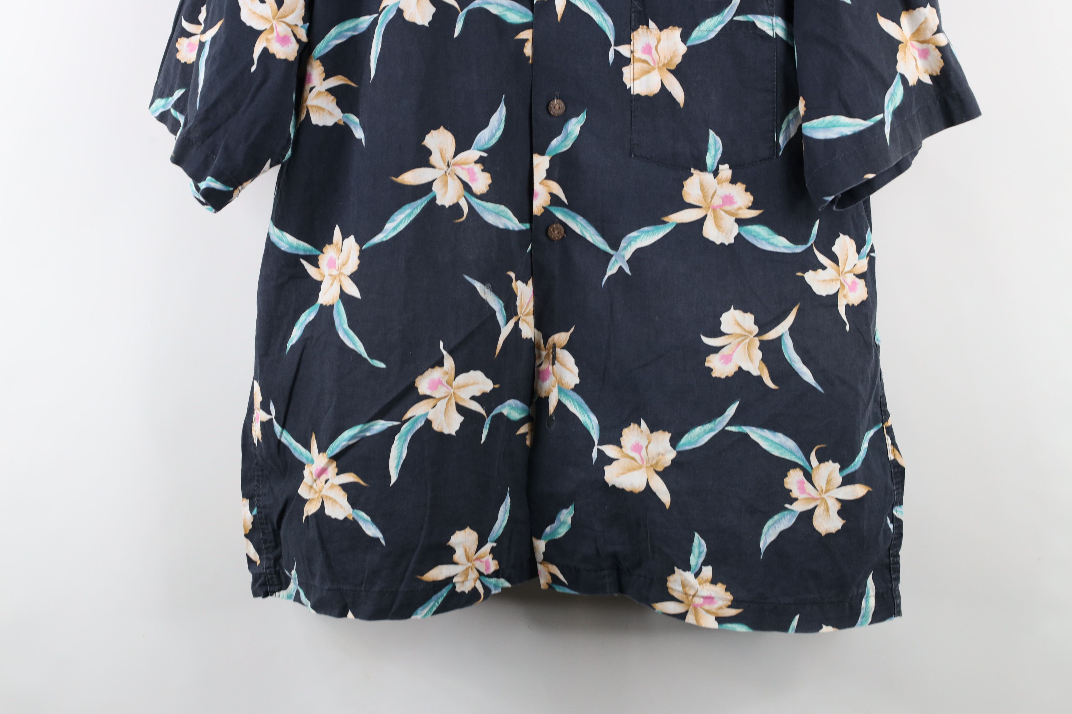 Lands' End × Vintage Vintage 90s Lands End Camp Collar Hawaiian Button Shirt Size US XL / EU 56 / 4 - 3 Thumbnail