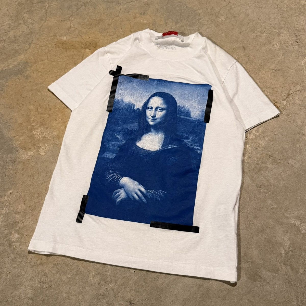 Off-White Mona Lisa Tape Tee White