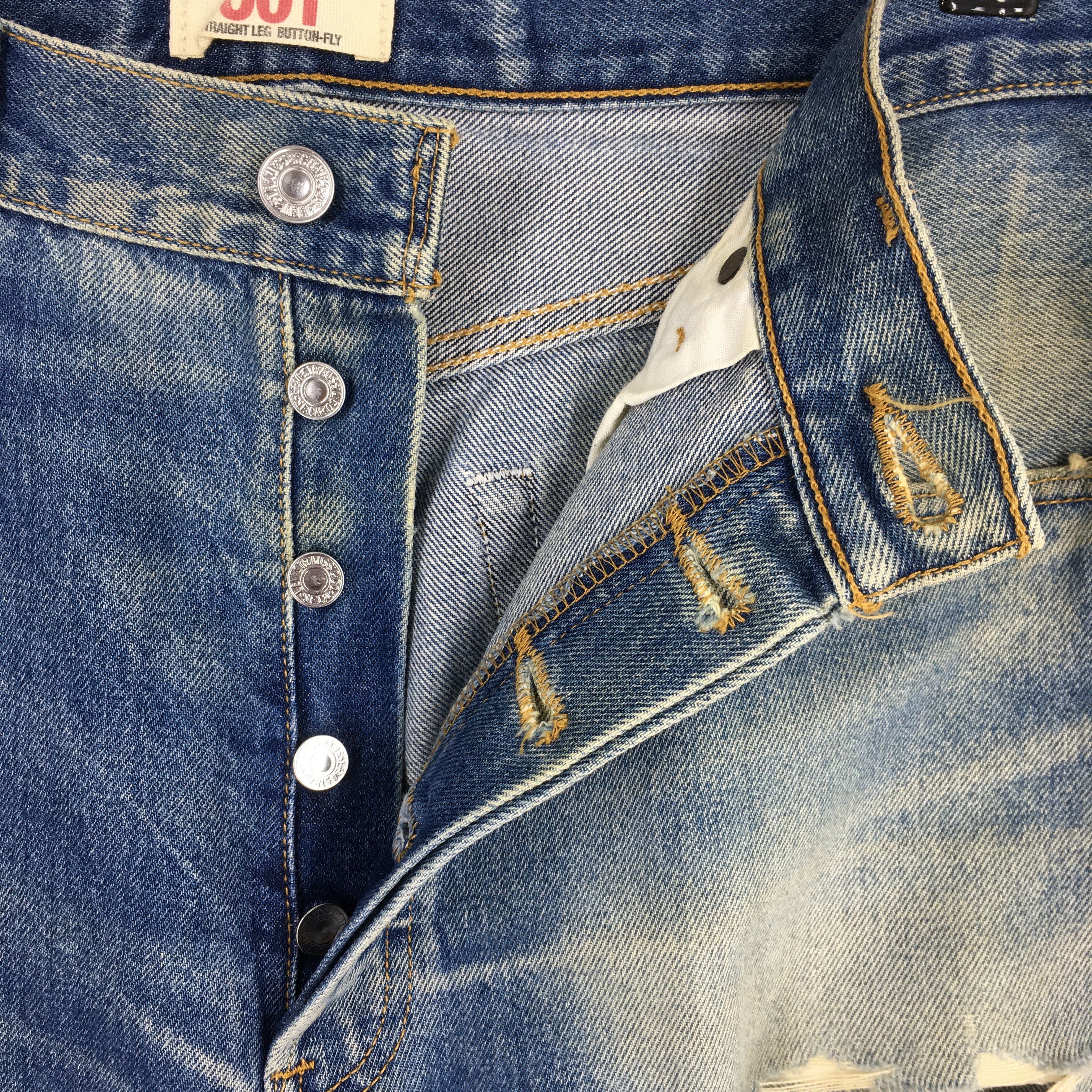 Levi's Size 32x30 Vintage 1980s Levi's 501 Regular Fit Jeans S1943 Size US 32 / EU 48 - 6 Thumbnail