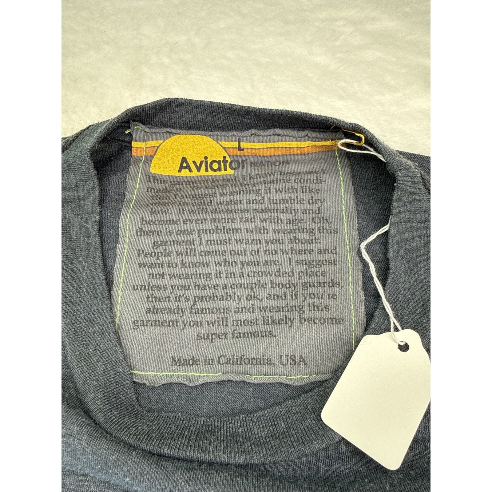 Aviator Nation Aviator Nation-Pray For Snow Tee-Women’s New Authentic Size L / US 10 / IT 46 - 8 Thumbnail