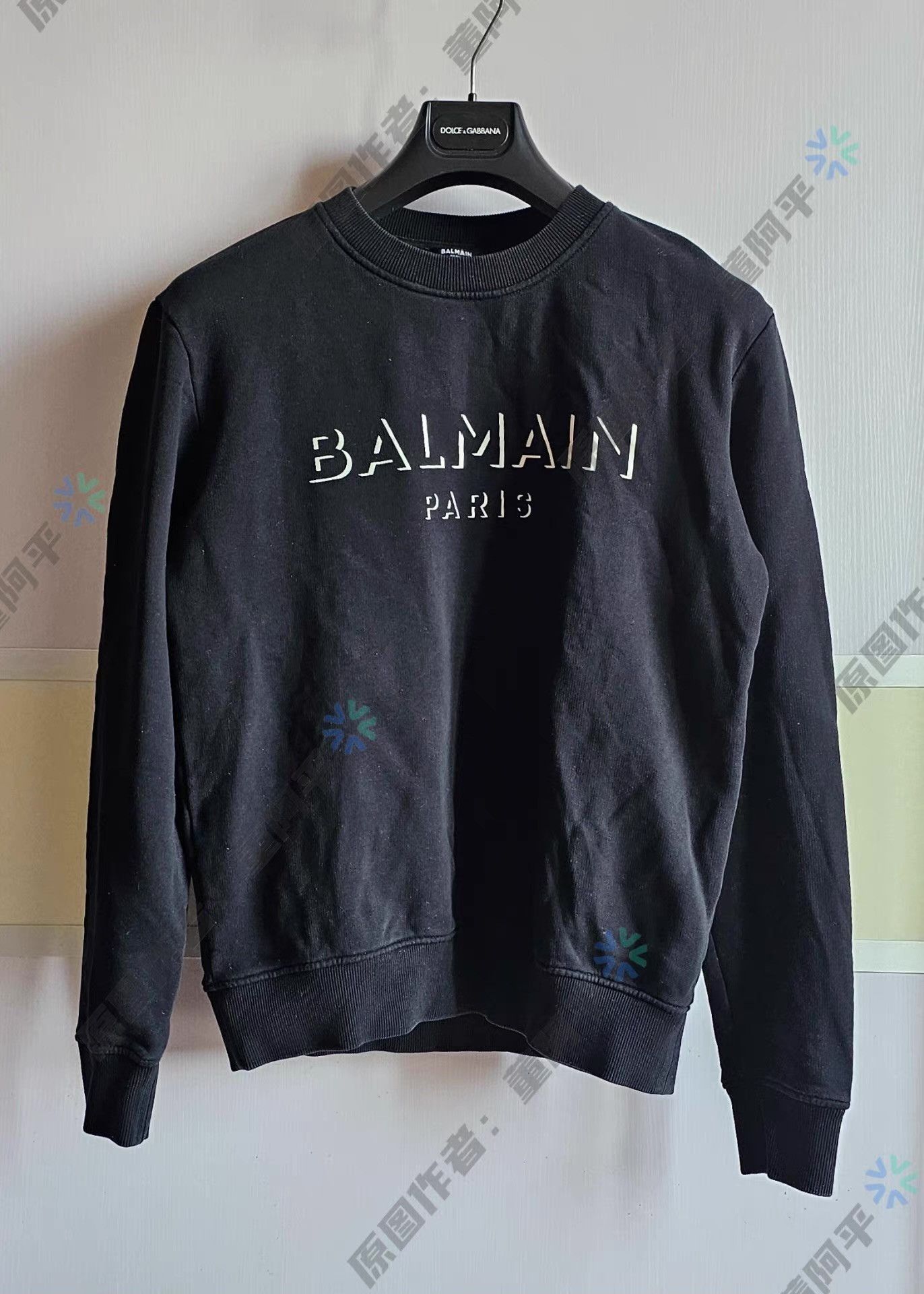 Balmain Balmain Men's Crew Neck Sweatshirt Q4 Size US M / EU 48-50 / 2 - 1 Thumbnail