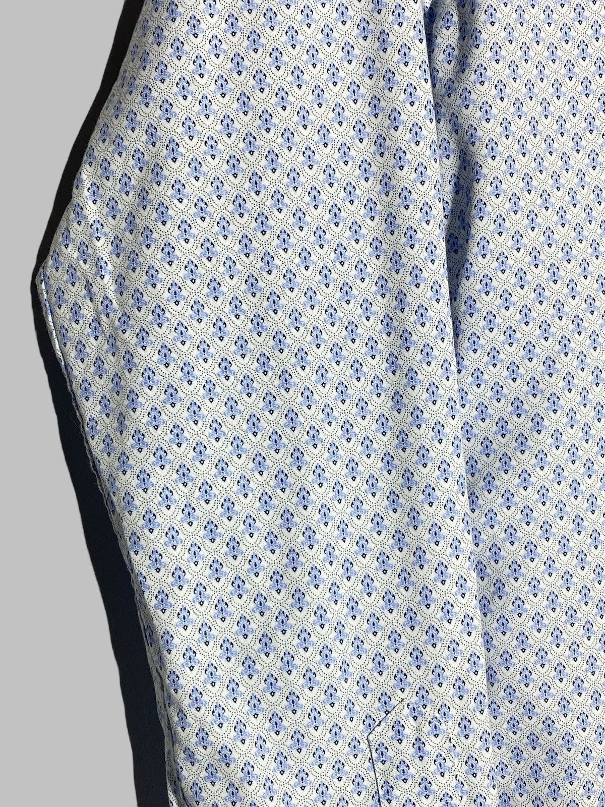 Eton Eton Slim Fit Filigree Pattern Poplin Cotton Shirt Size US M / EU 48-50 / 2 - 6 Thumbnail