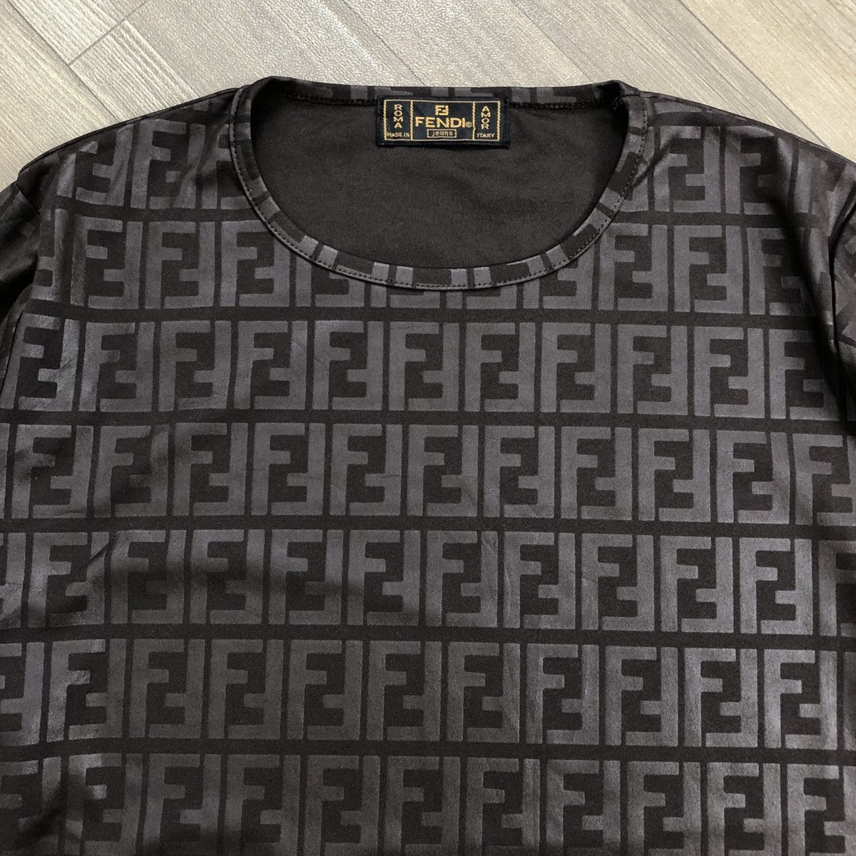 Fendi Vintage Fendi Monogram Full Print Logo Long Sleeve Size US M / EU 48-50 / 2 - 3 Thumbnail
