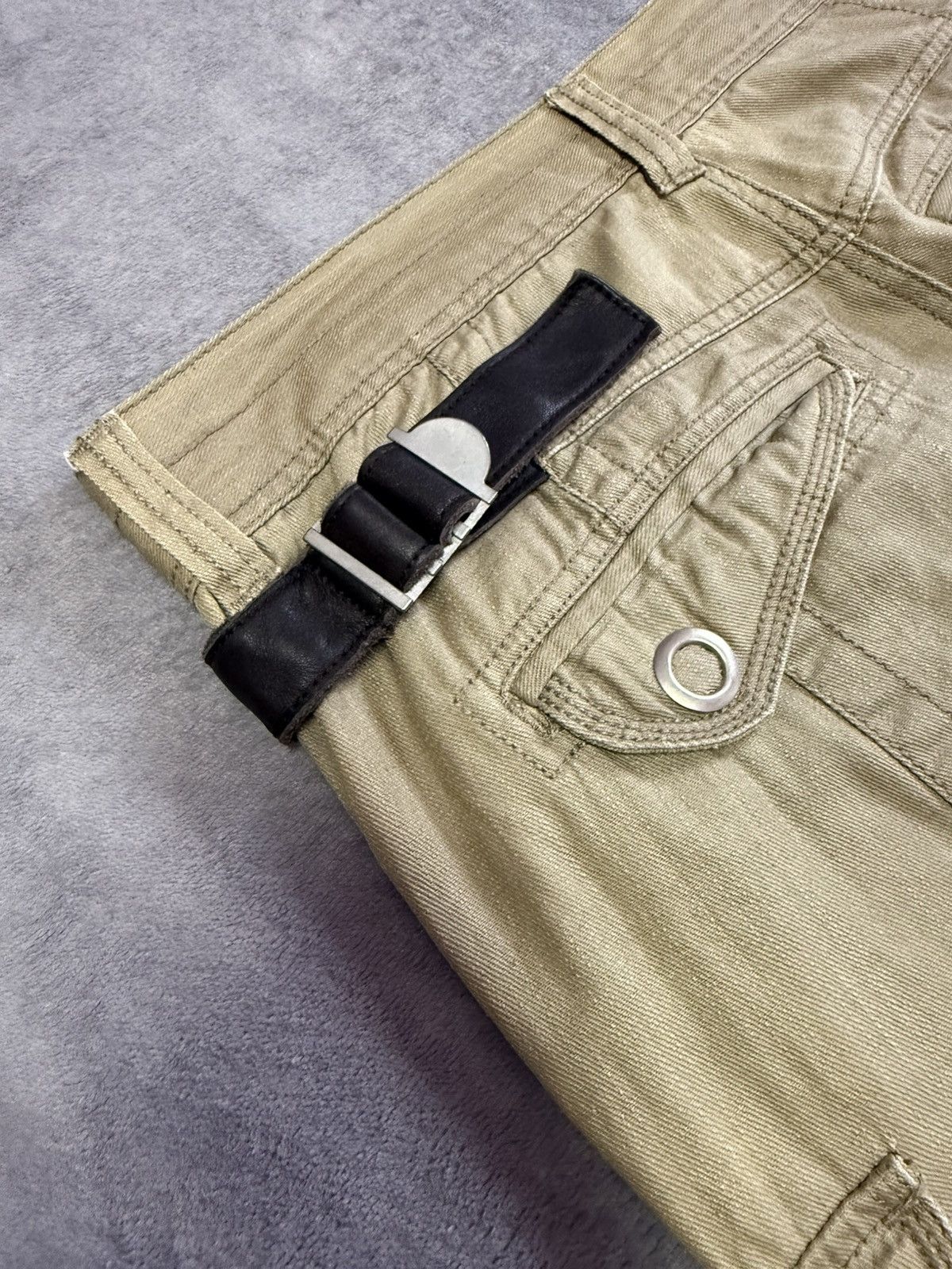 Tornado Mart Panelling Utility Tactical Cargo Flared Pants