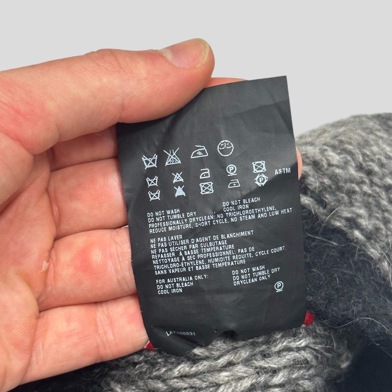 Prada Prada Sport 2007 Alpaca Wool Carbon Logo Beanie - OS Size ONE SIZE - 7 Thumbnail