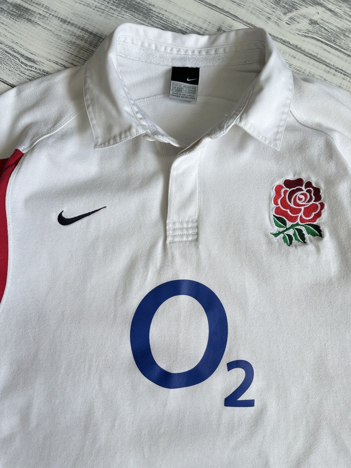 Nike Vintage 2002 NIKE England Rugby Long Sleeve Polo Shirt Men’s Size US L / EU 52-54 / 3 - 3 Thumbnail