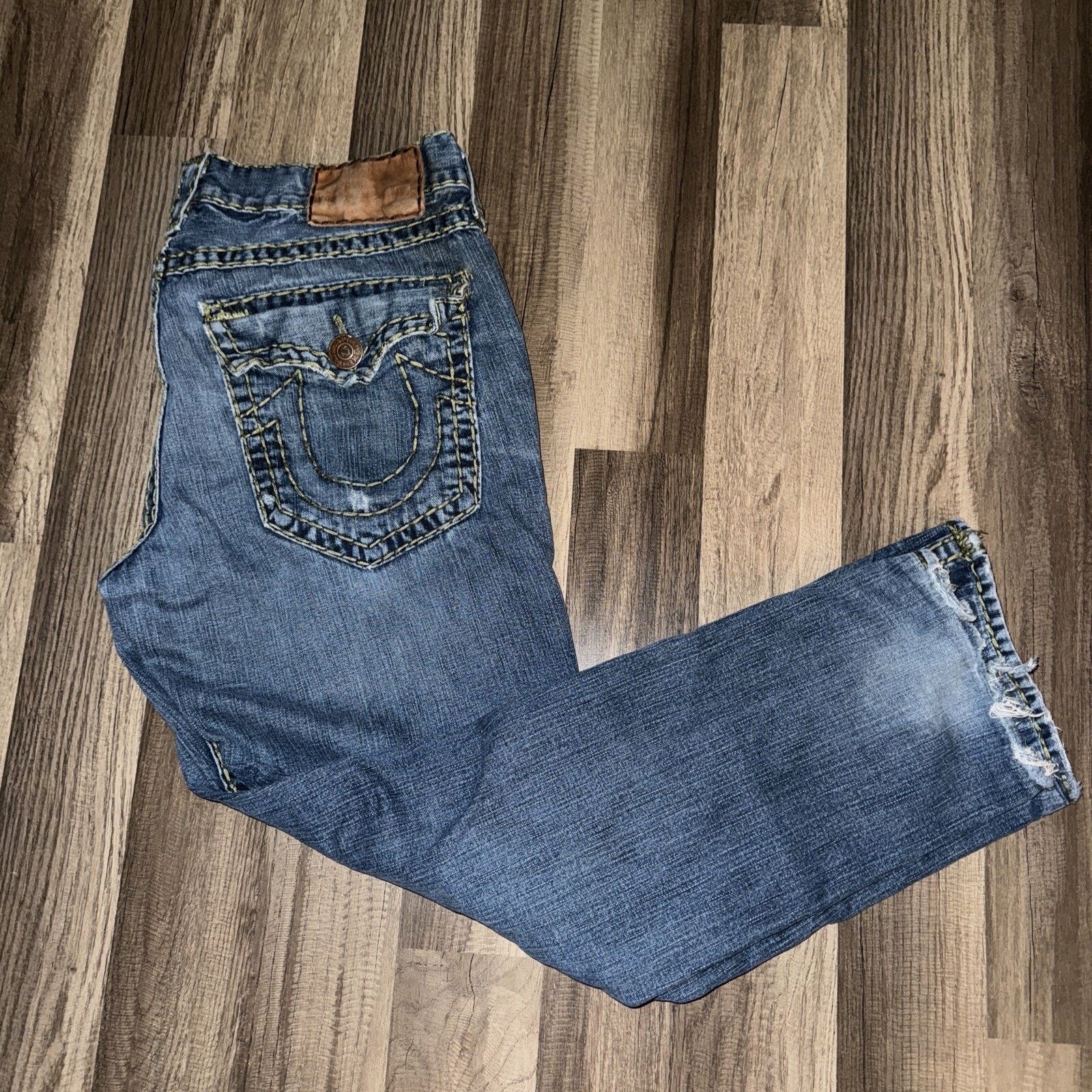 True Religion × Vintage Y2K Tru Religion Jeans Denim Pants Blue 36x29 Made In USA Size US 36 / EU 52 - 1 Thumbnail