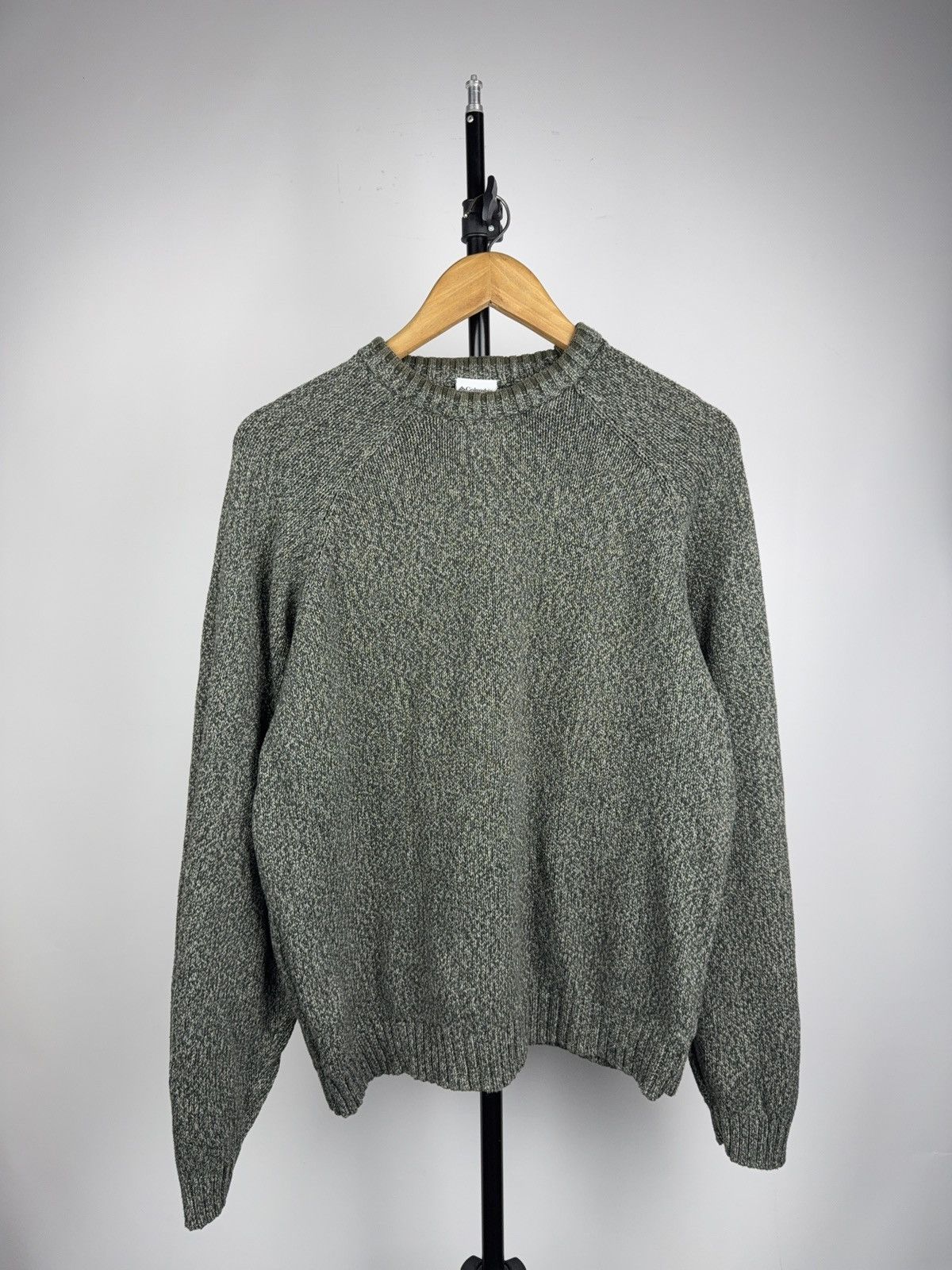 Columbia 00s Columbia Green Raglan Knit Sweater Outdoor Minimal Y2K Size US M / EU 48-50 / 2 - 1 Thumbnail
