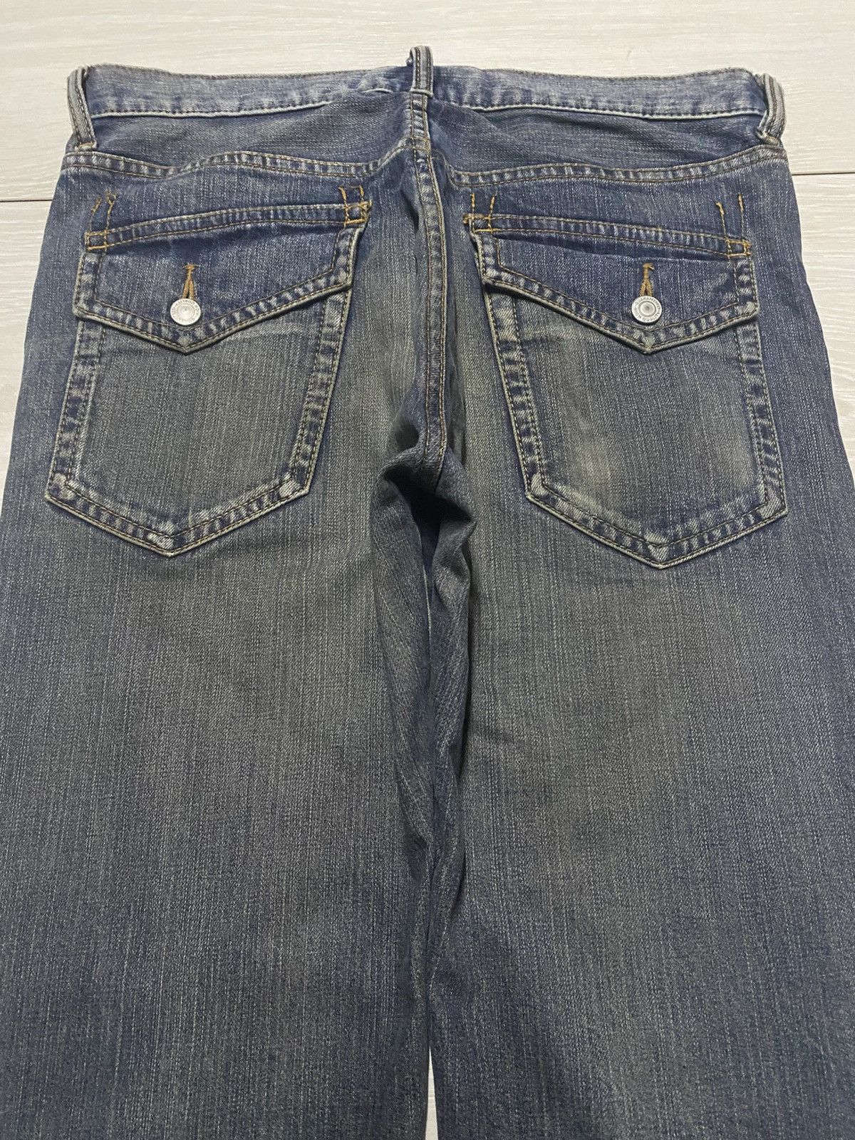 Japanese Brand Japanese Villand Mud Wash Distressed Loose Jeans Size US 31 - 4 Thumbnail