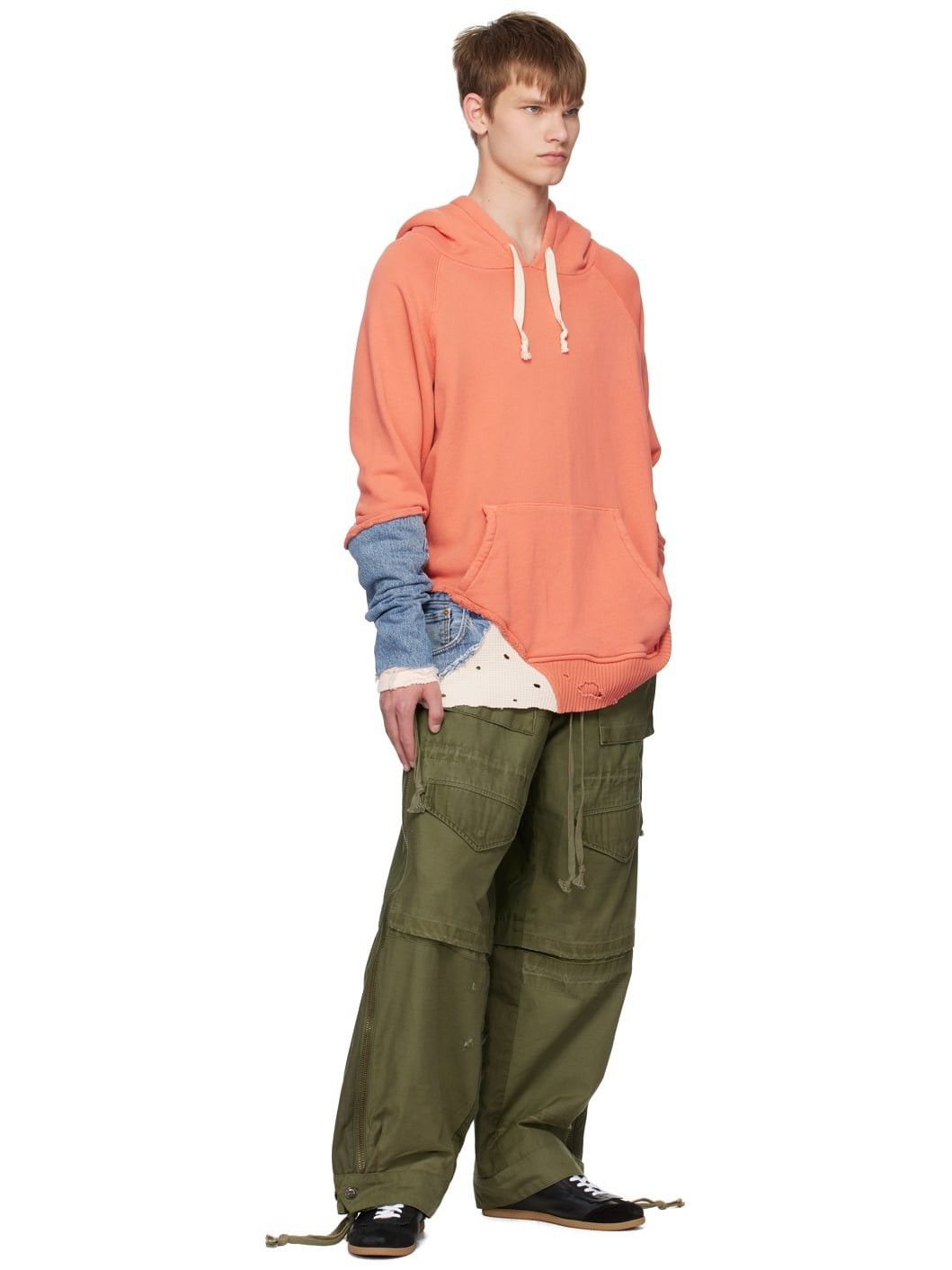 Greg Lauren Sz2 Coral Fragment Hybrid Hoodie Size US M / EU 48-50 / 2 - 2 Thumbnail