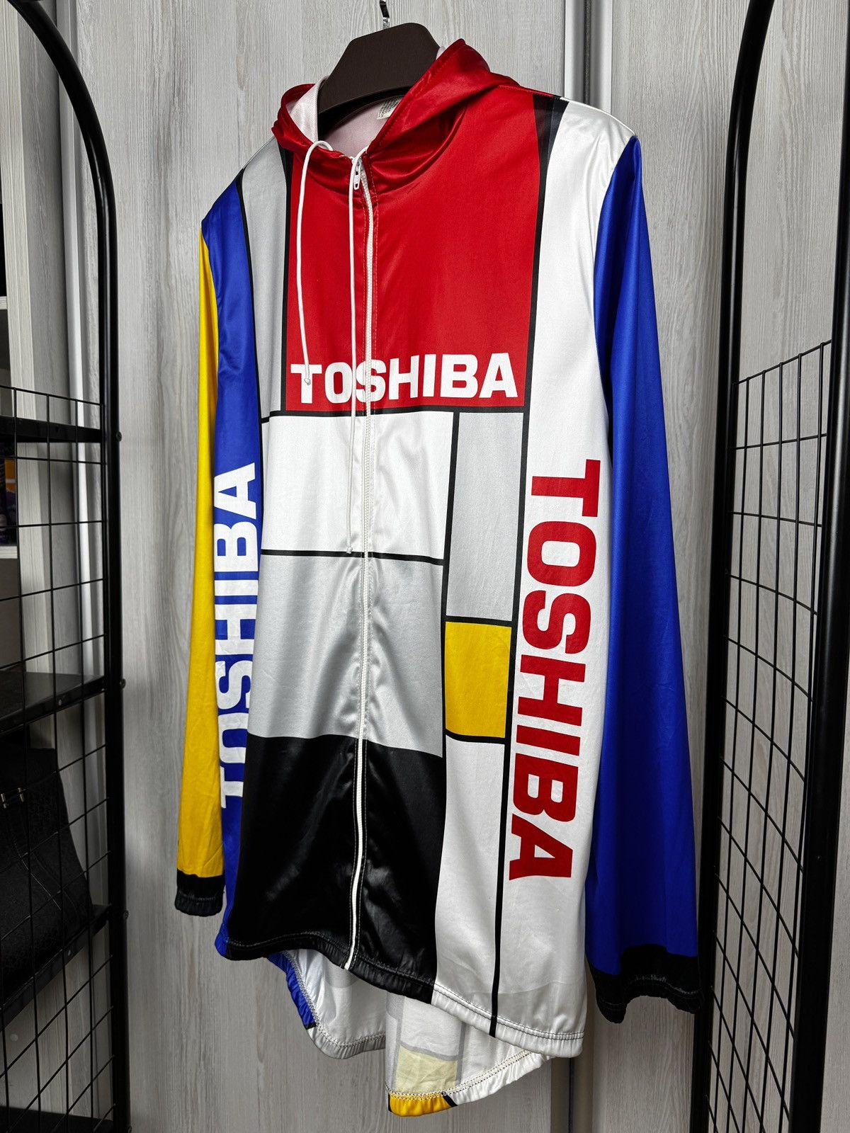 Vintage Vintage 70s 80s Toshiba Mens warm cycling hoded jacket 5 Size US XL / EU 56 / 4 - 5 Thumbnail