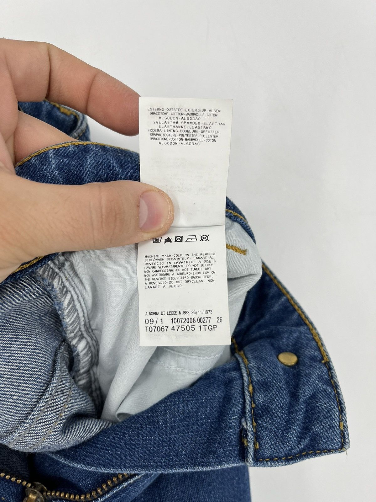 Just Cavalli × Roberto Cavalli Vintage JUST CAVALLI Luxury Retro Denim long jeans 29*43 Size US 29 - 12 Thumbnail