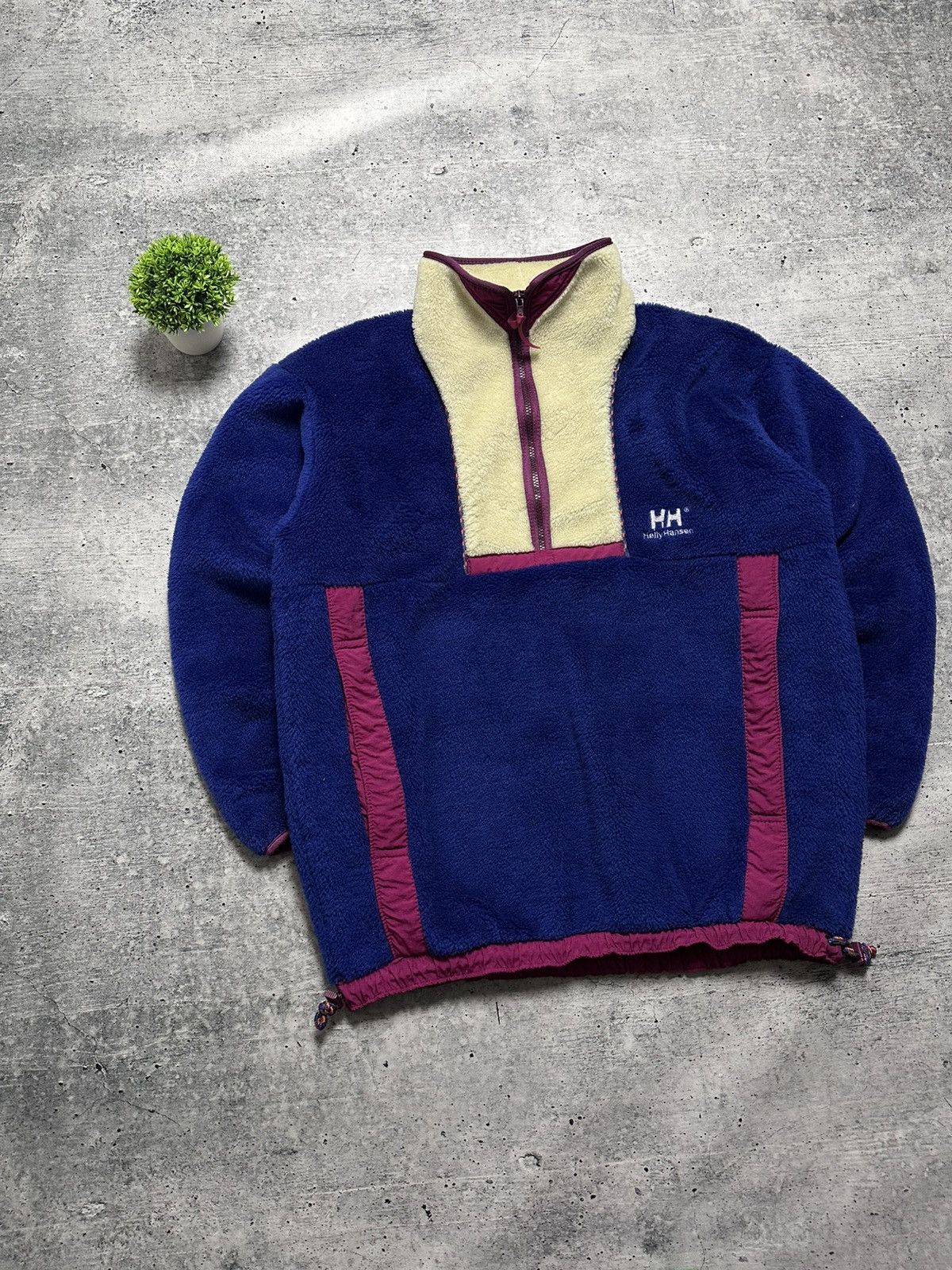 Helly Hansen Vintage Helly Hansen Pullover Nylon Pocket Fleece Jacket Size US L / EU 52-54 / 3 - 1 Thumbnail
