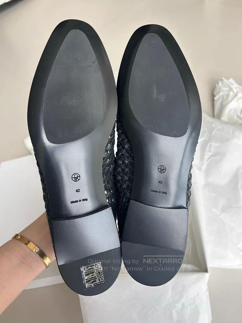 The Row The Row Black woven loafer flats Size US 11.5 / IT 41.5 - 2 Thumbnail