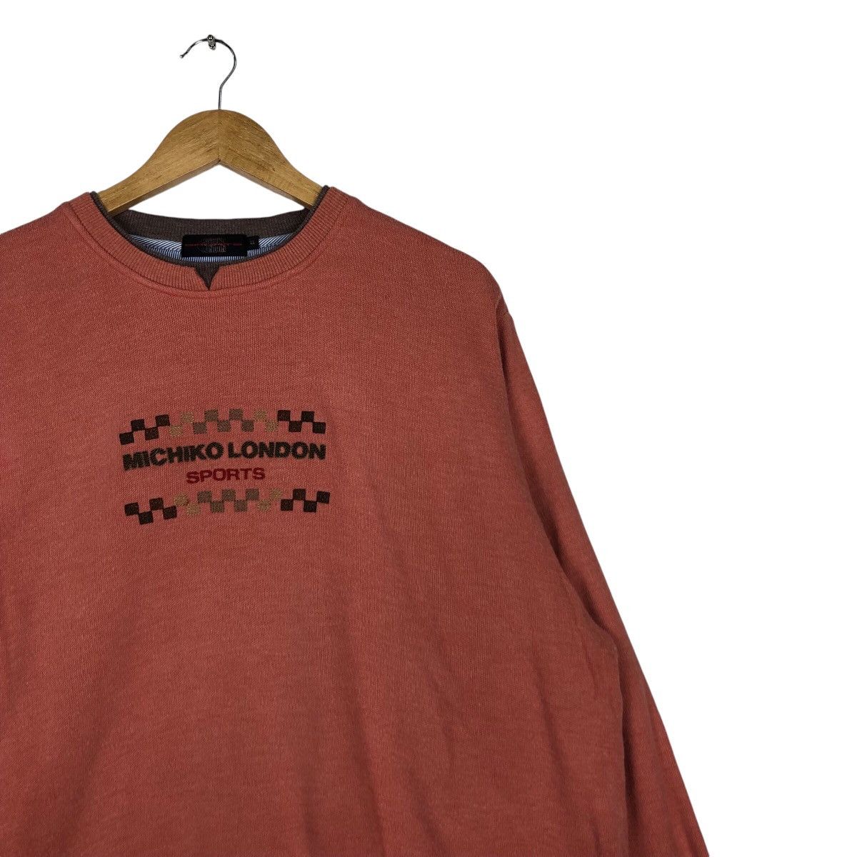 Japanese Brand × Michiko Koshino London × Vintage Vintage Michiko London Sports Sweatshirt 90s top brand Size US L / EU 52-54 / 3 - 5 Thumbnail