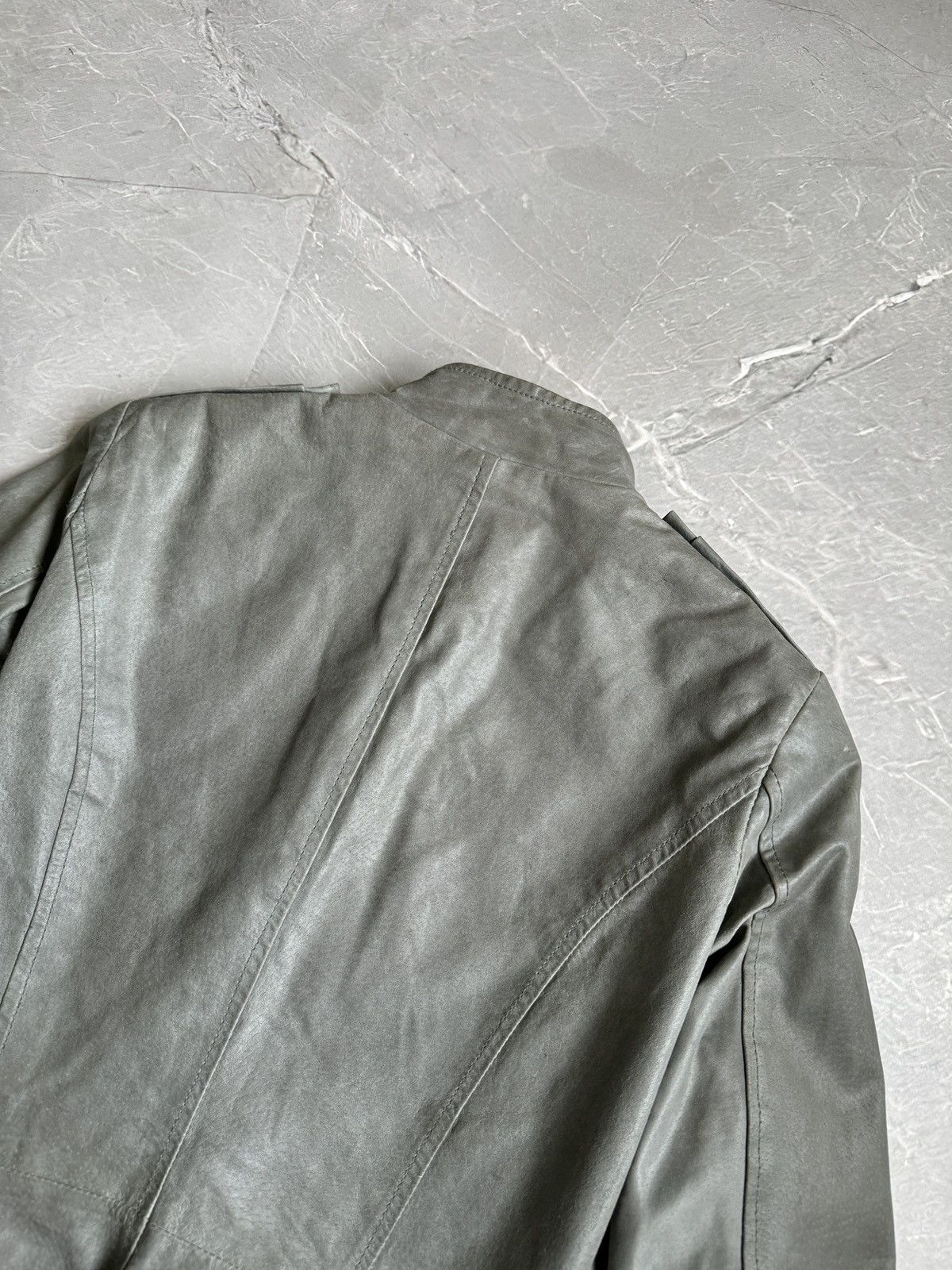 Hysteric Glamour 00s Napoleon Military Dirty Leather Jacket PPFM Style Size M / US 6-8 / IT 42-44 - 23 Thumbnail