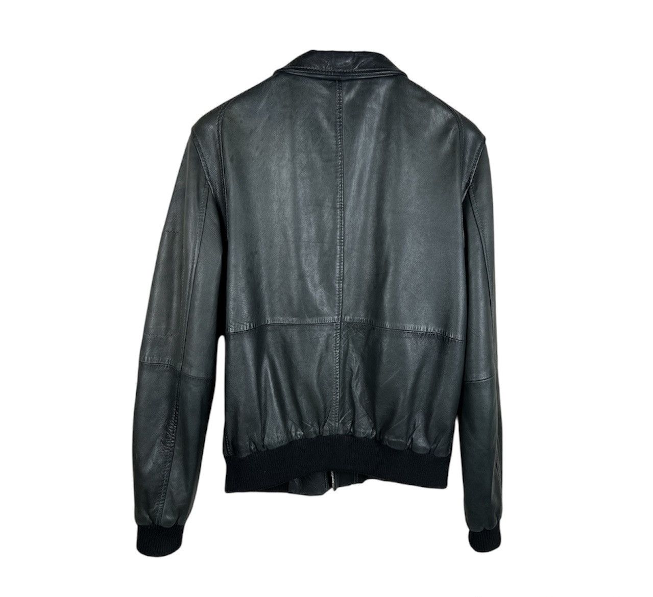 GOOSECRAFT Vintage Goose Craft bomber leather jacket double zip Size US L / EU 52-54 / 3 - 3 Thumbnail