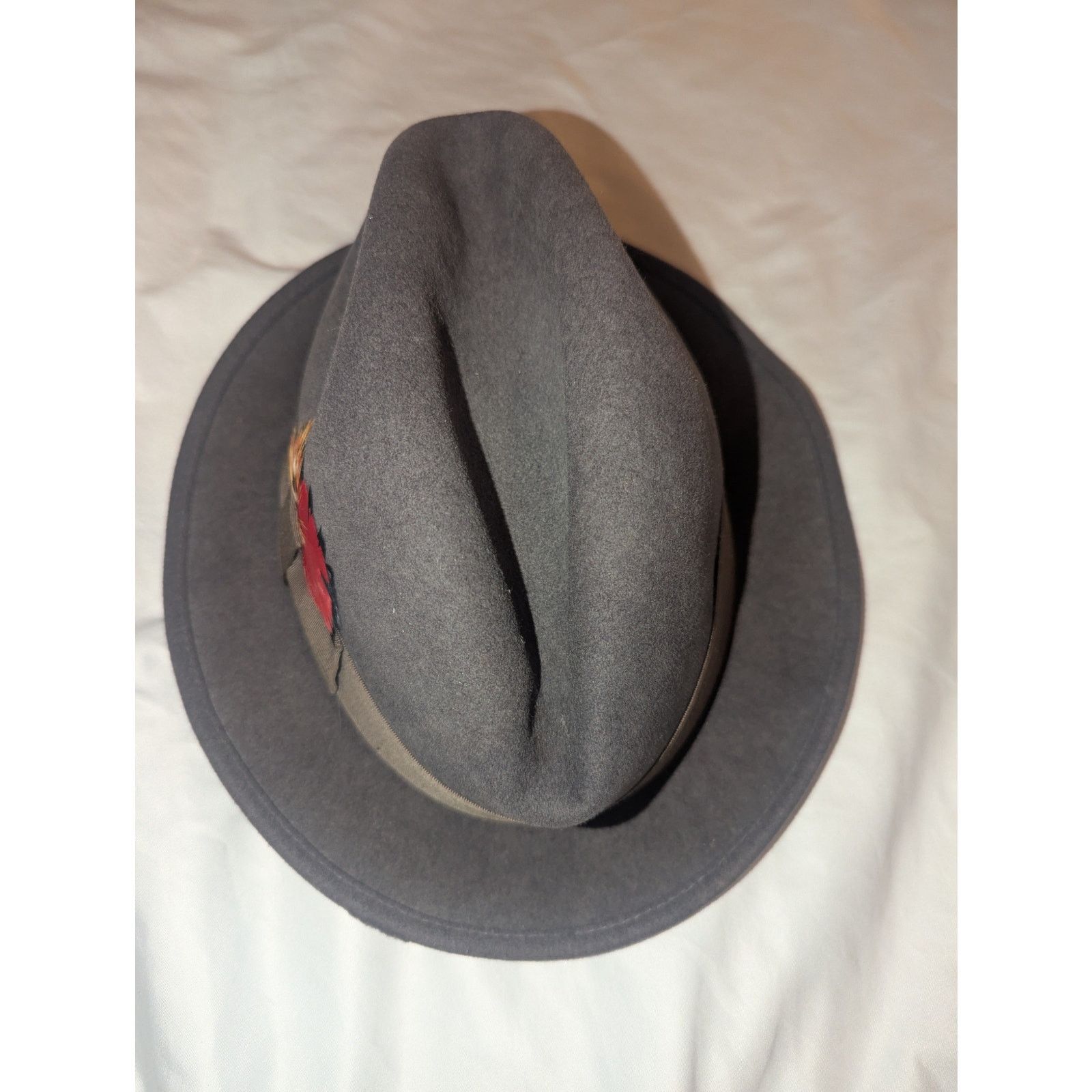 Stetson Vintage 1950s Dorfman Pacific Fedora Hat 7 1/8 Grayish Brown Size ONE SIZE - 2 Thumbnail