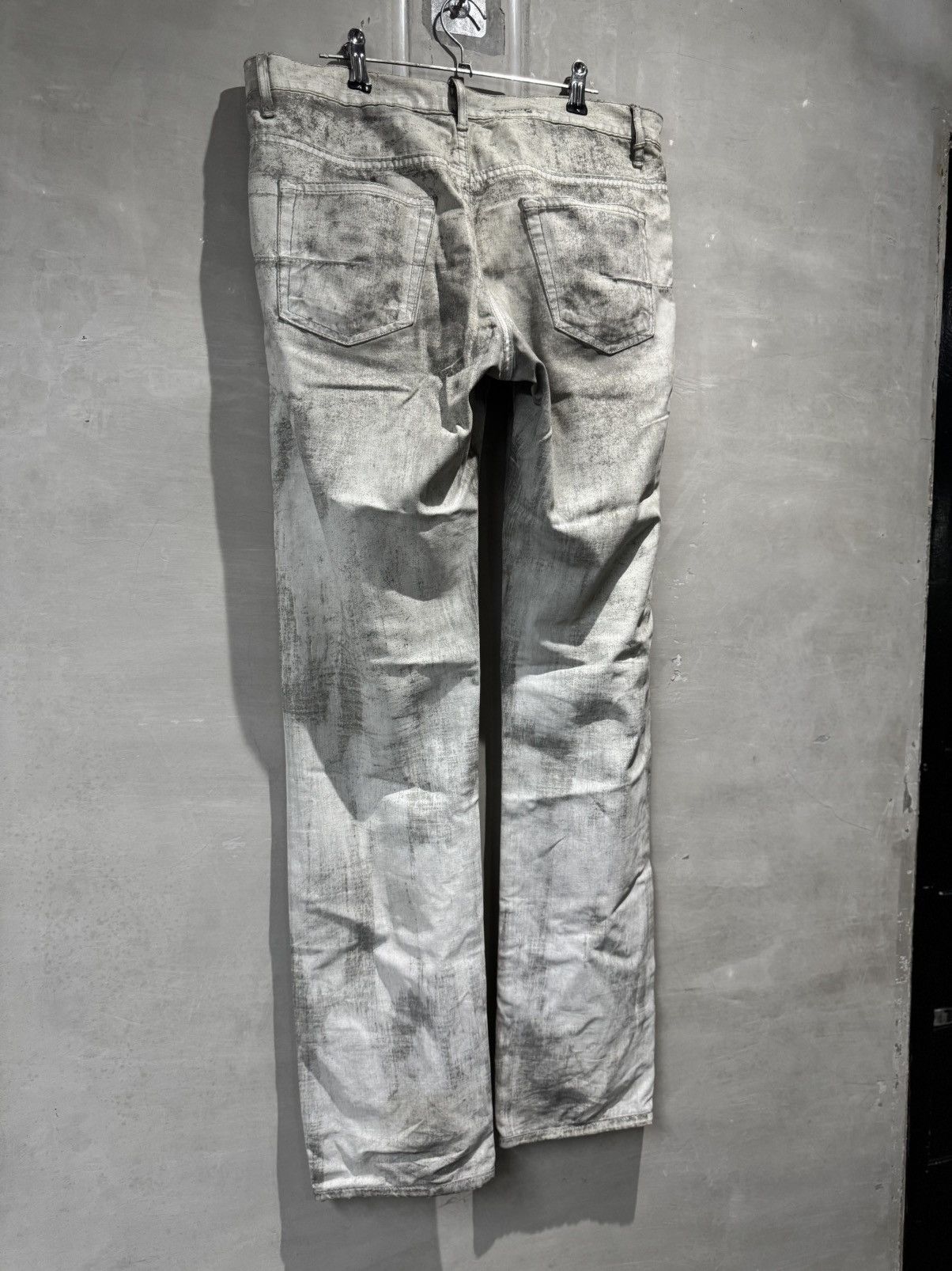 Dior Dior Homme Hedi Slimane White Waxed Denim Jeans Size US 33 - 11 Thumbnail