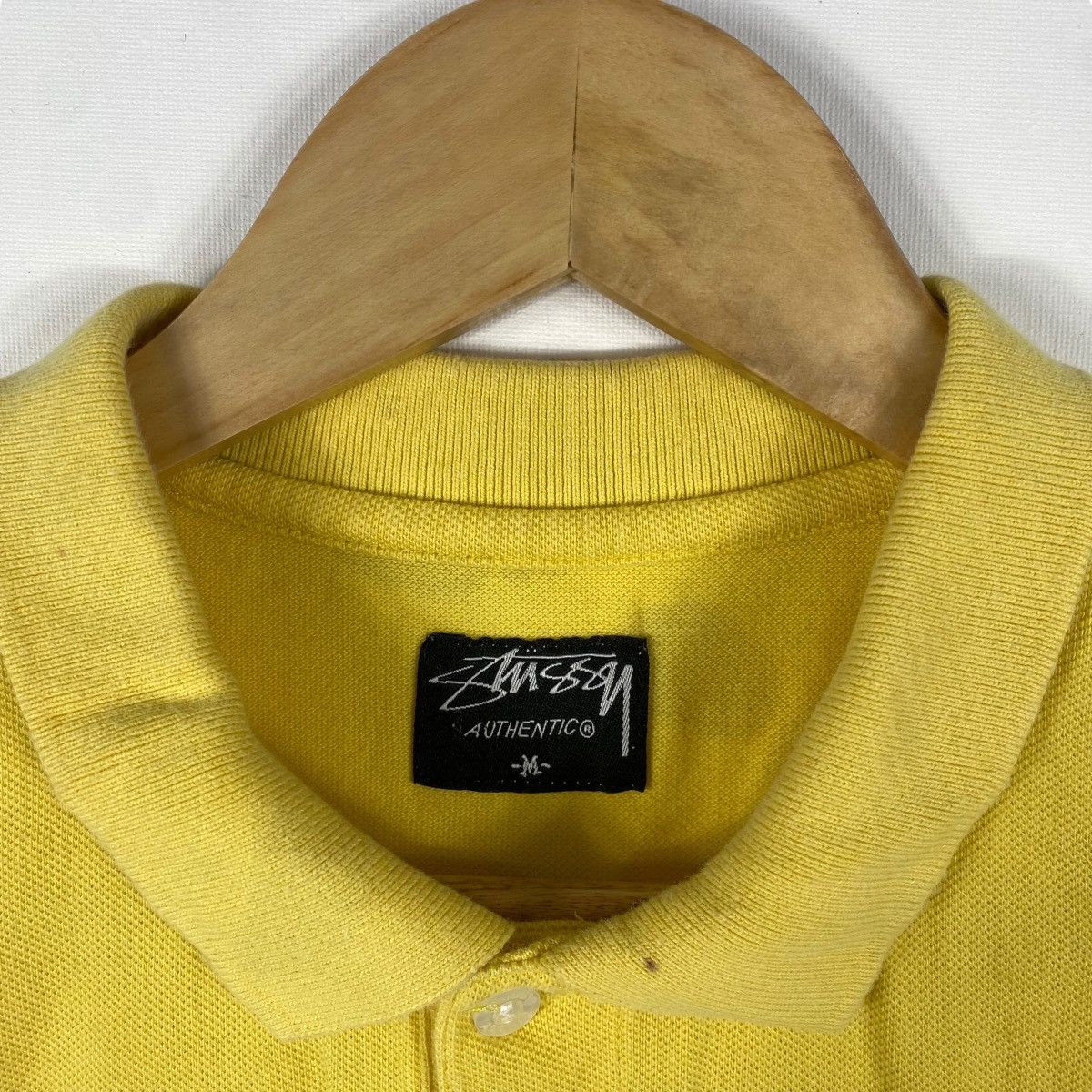 Stussy × Vintage Vintage 00's STUSSY Small Embroidery Logo Stains Polo Shirt Size US M / EU 48-50 / 2 - 7 Thumbnail