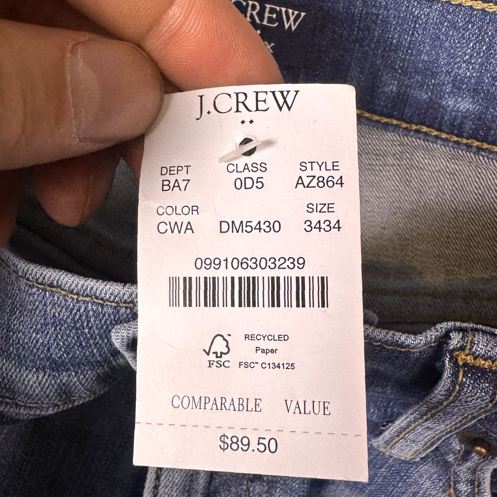 J.Crew VINTAGE jeans? (No, not vintage) Size US 34 / EU 50 - 6 Thumbnail