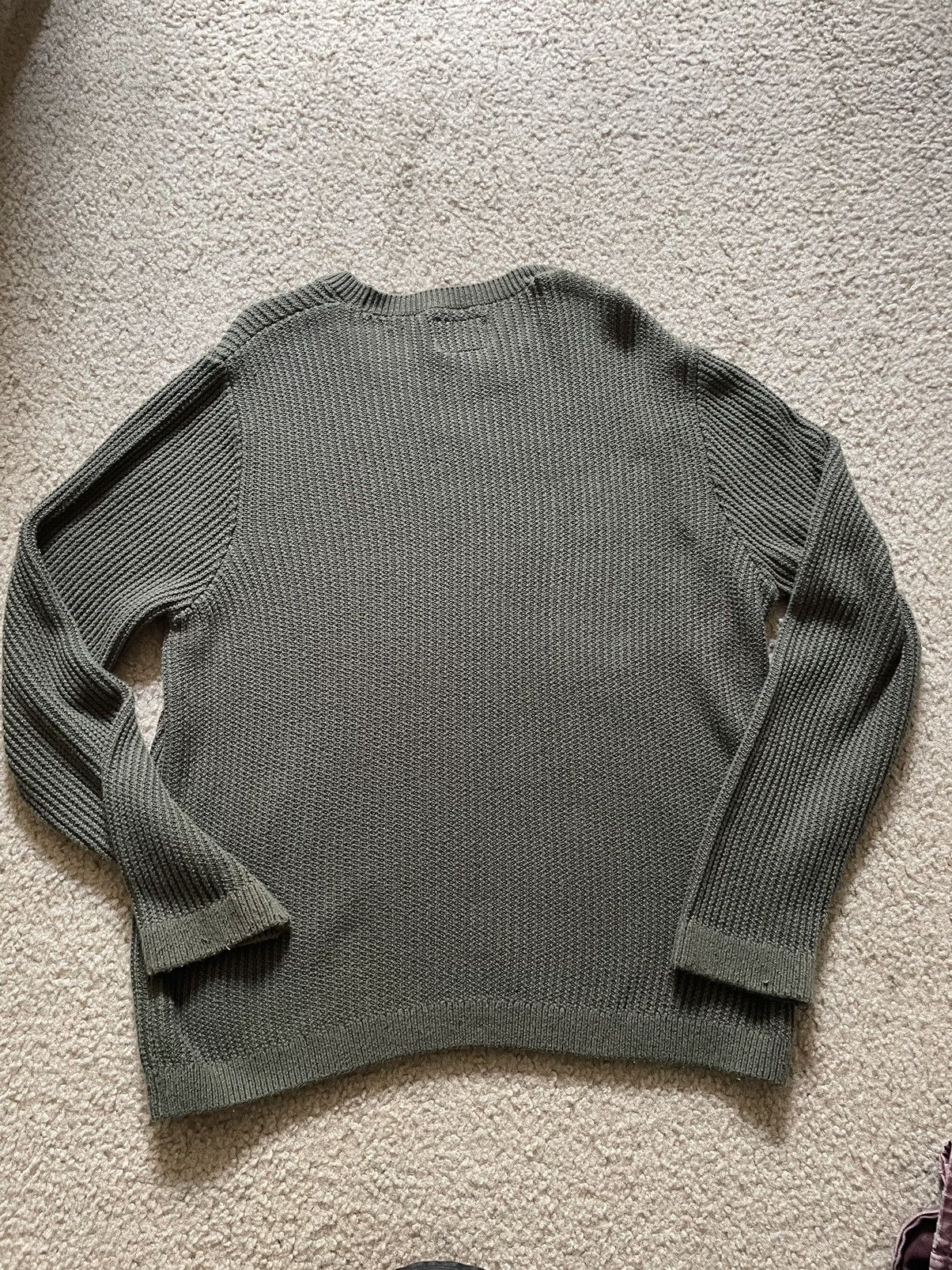 Topman × Vintage Olive green Knitted Sweater Size US XL / EU 56 / 4 - 3 Thumbnail