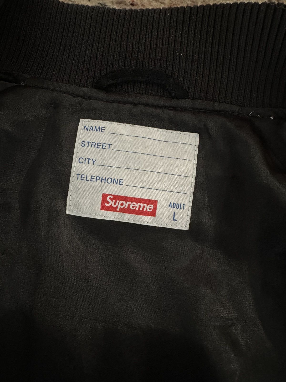 Supreme Supreme Suede Varsity Jacket Size US L / EU 52-54 / 3 - 5 Thumbnail