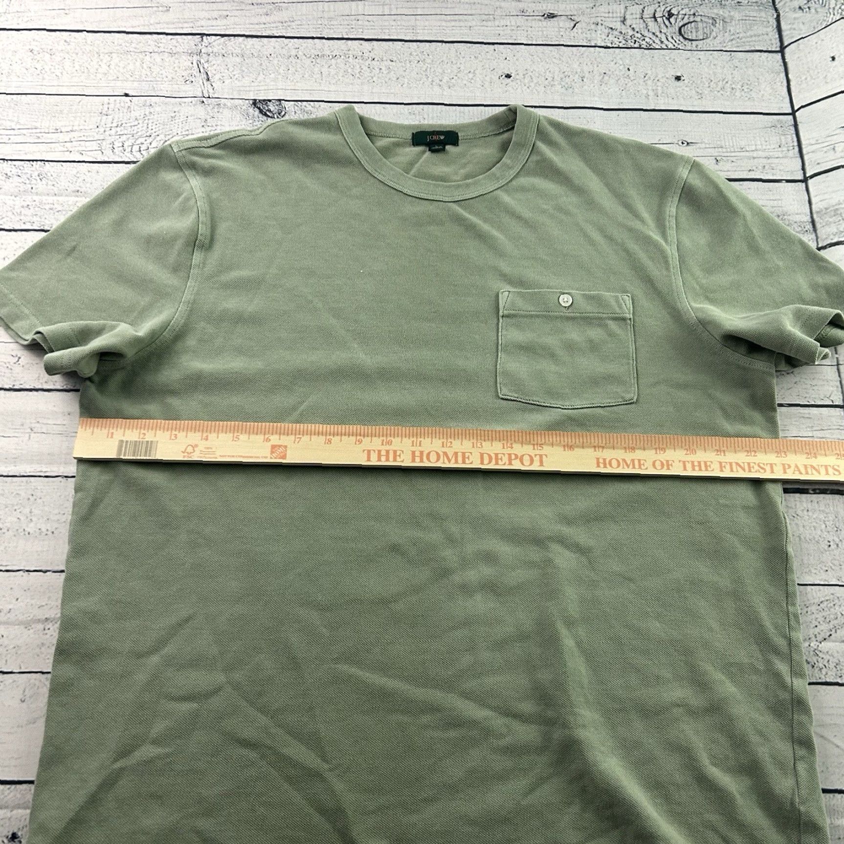 J.Crew VINTAGE J.CREW Pique Knit Short Sleeve Pocket Shirt Men's Large Green Shirt Pocket J.CREW Vintage Green L Mens Size US L / EU 52-54 / 3 - 4 Thumbnail