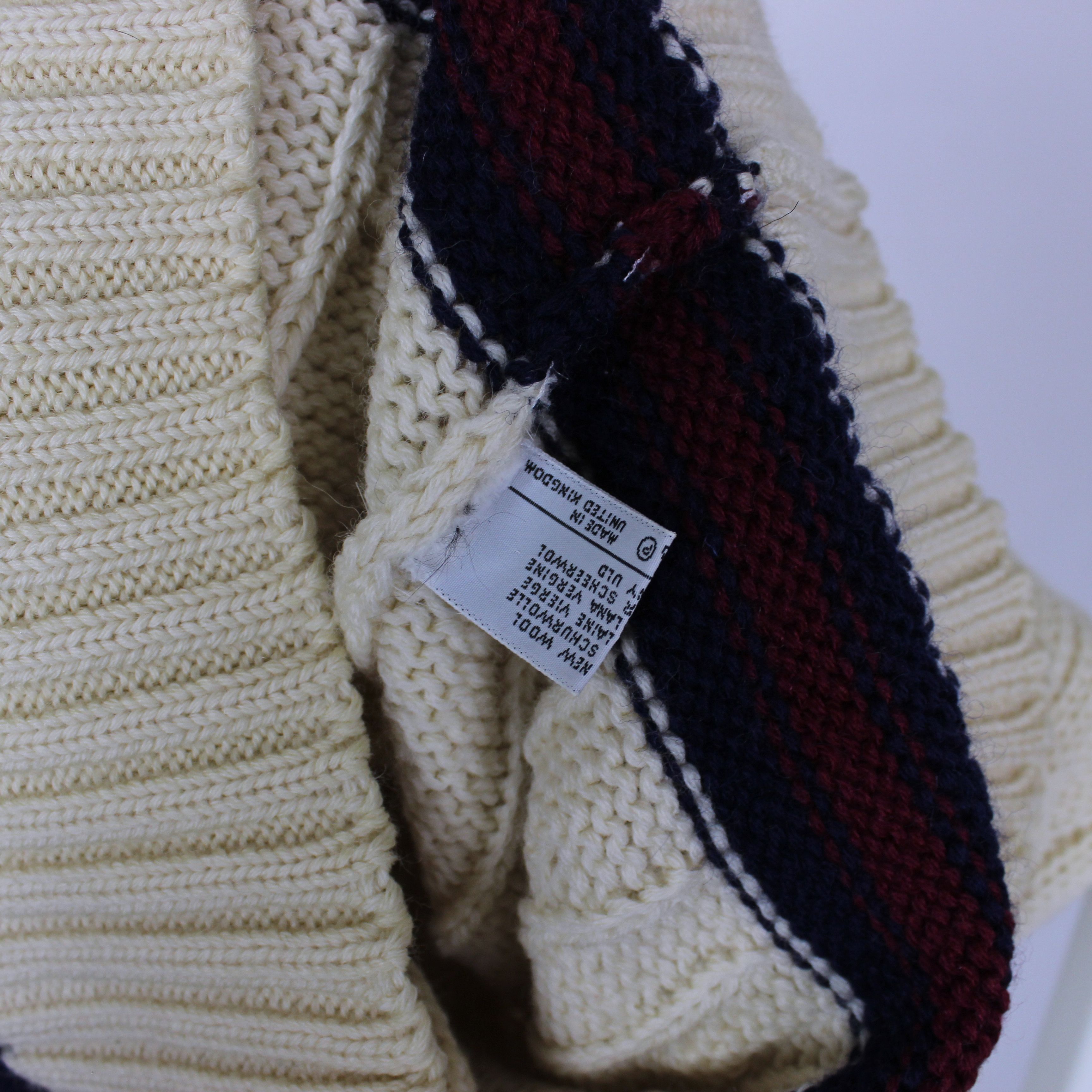 Vintage Cordings of Picadilly vest men wool heavy L beige cream Size US L / EU 52-54 / 3 - 5 Thumbnail