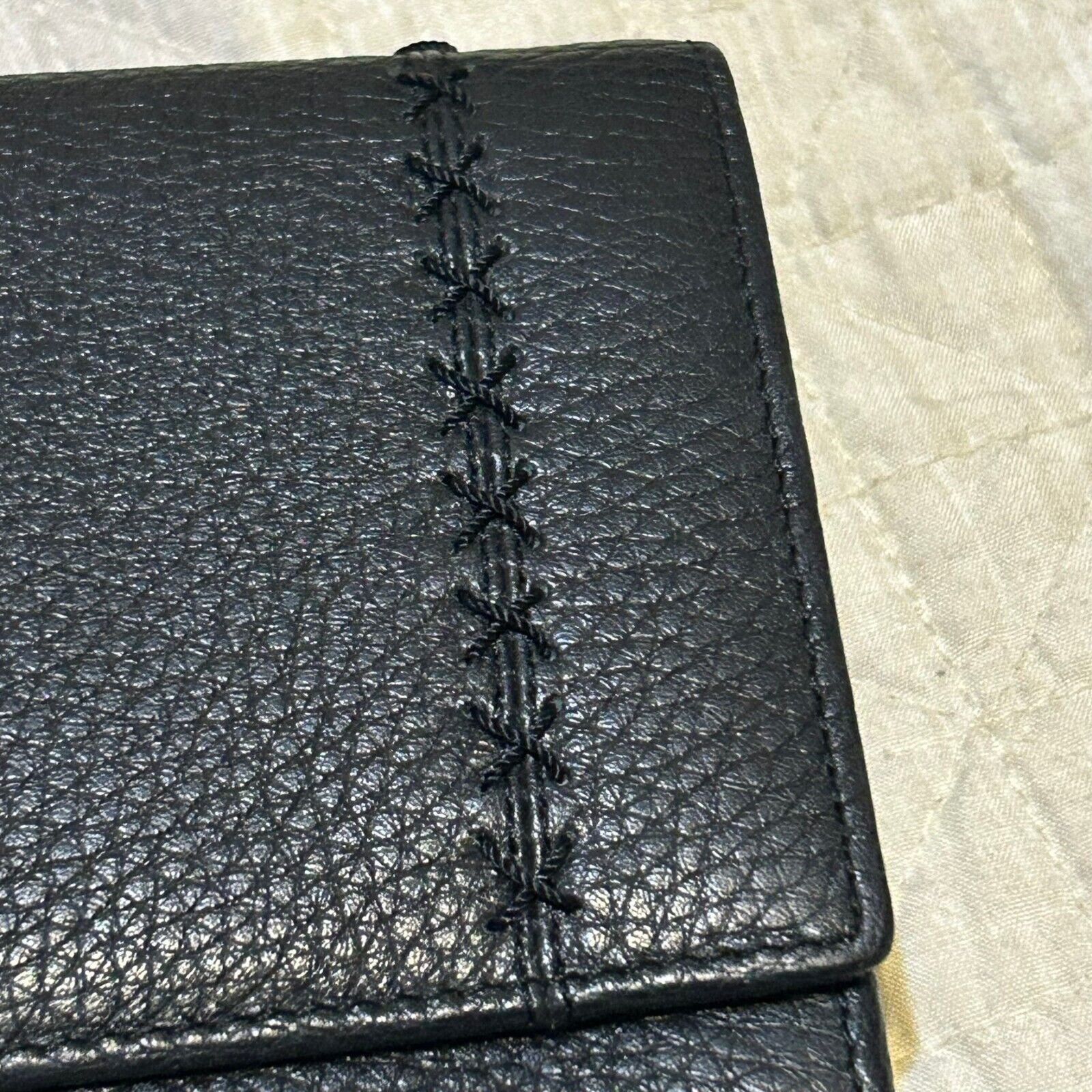 Kansai Yamamoto Kansai Yamamoto Femme Bifold Wallet Black Leather 8x4.5" Size ONE SIZE - 3 Thumbnail