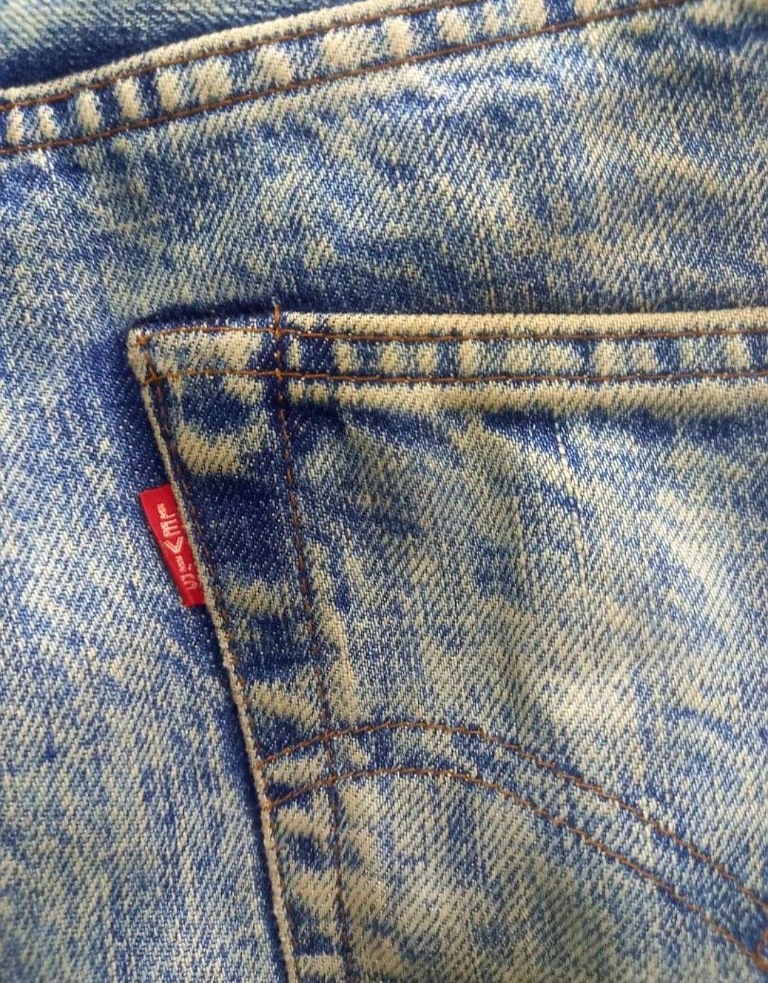 Levi's × Levi's Vintage Clothing Levis Big E 502 Acid Wash Selvedge Jeans Size US 31 - 3 Thumbnail