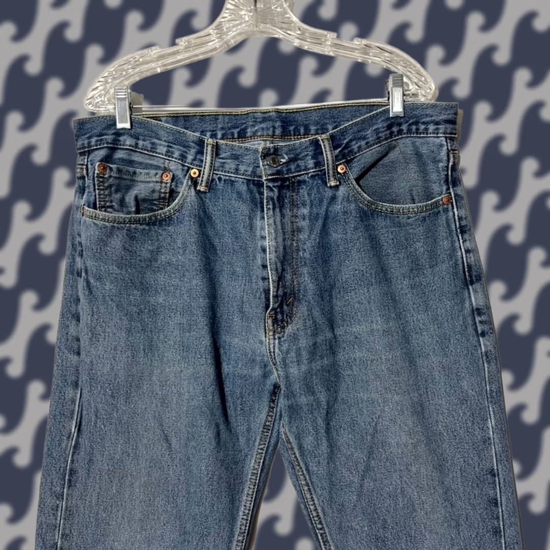 Levi's Levis 505 Regular Fit Straight Leg Jeans Blue Denim Mens W36 L30 Size US 36 / EU 52 - 1 Thumbnail