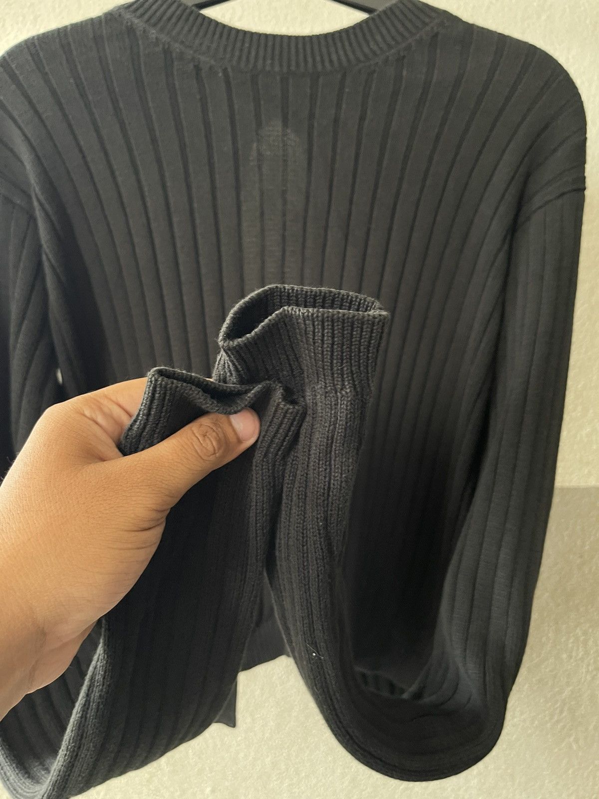 Prada Prada Open Back Black Ribbed Knit Top Size M / US 6-8 / IT 42-44 - 4 Thumbnail
