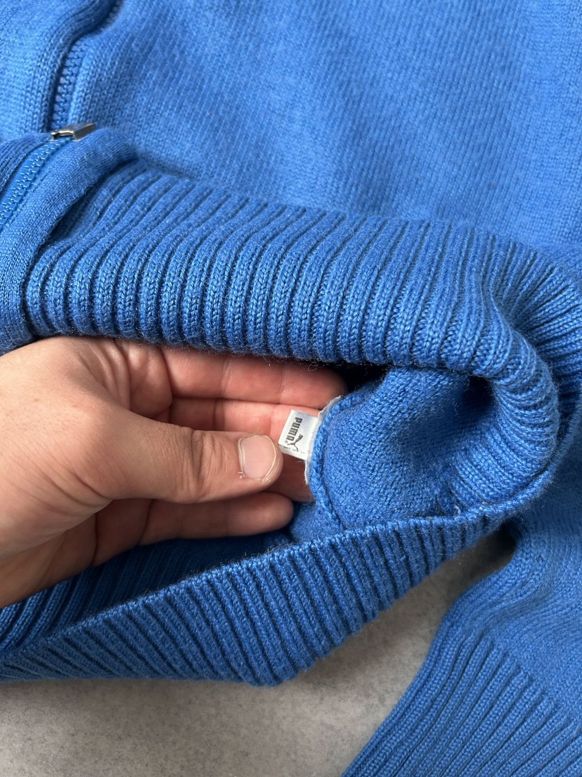 Puma Vintage Puma Wool Zip-Sweatshirt Japanese🇯🇵 style Size US L / EU 52-54 / 3 - 4 Thumbnail
