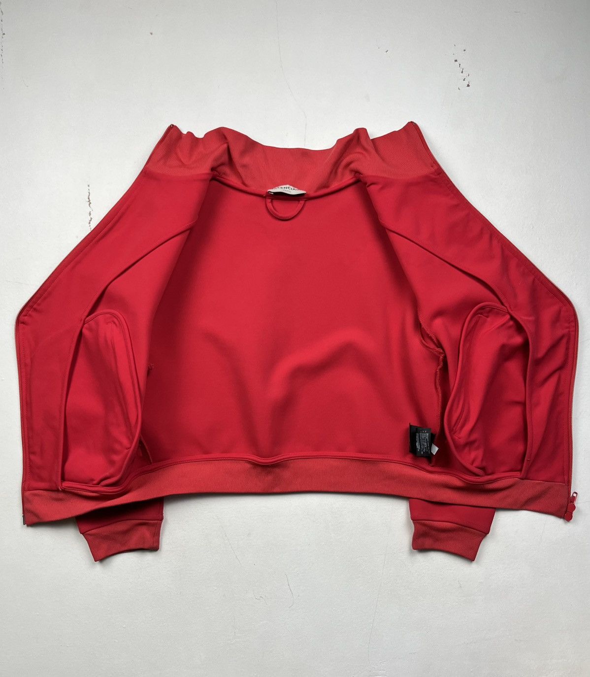 Balenciaga Balenciaga FW16 Asymmetric Red Zip Jacket – Runway Piece Size S / US 4 / IT 40 - 12 Thumbnail