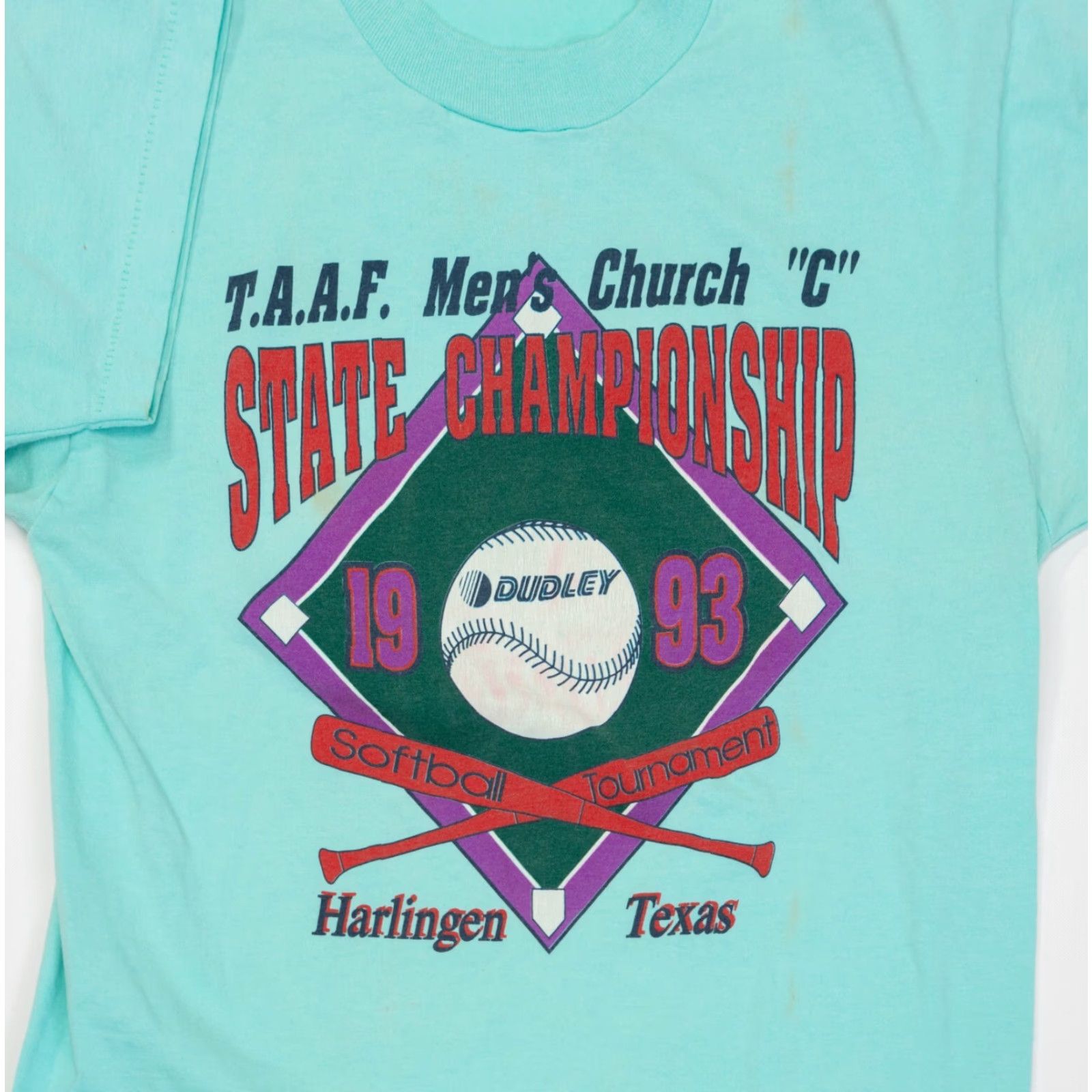 Vintage VINTAGE Texas State Championship T-Shirt Men L Green Texas State Championship T-Shirt Men 90s College Retro USA Football Knit Logo Screen Stars Best Size US L / EU 52-54 / 3 - 3 Thumbnail