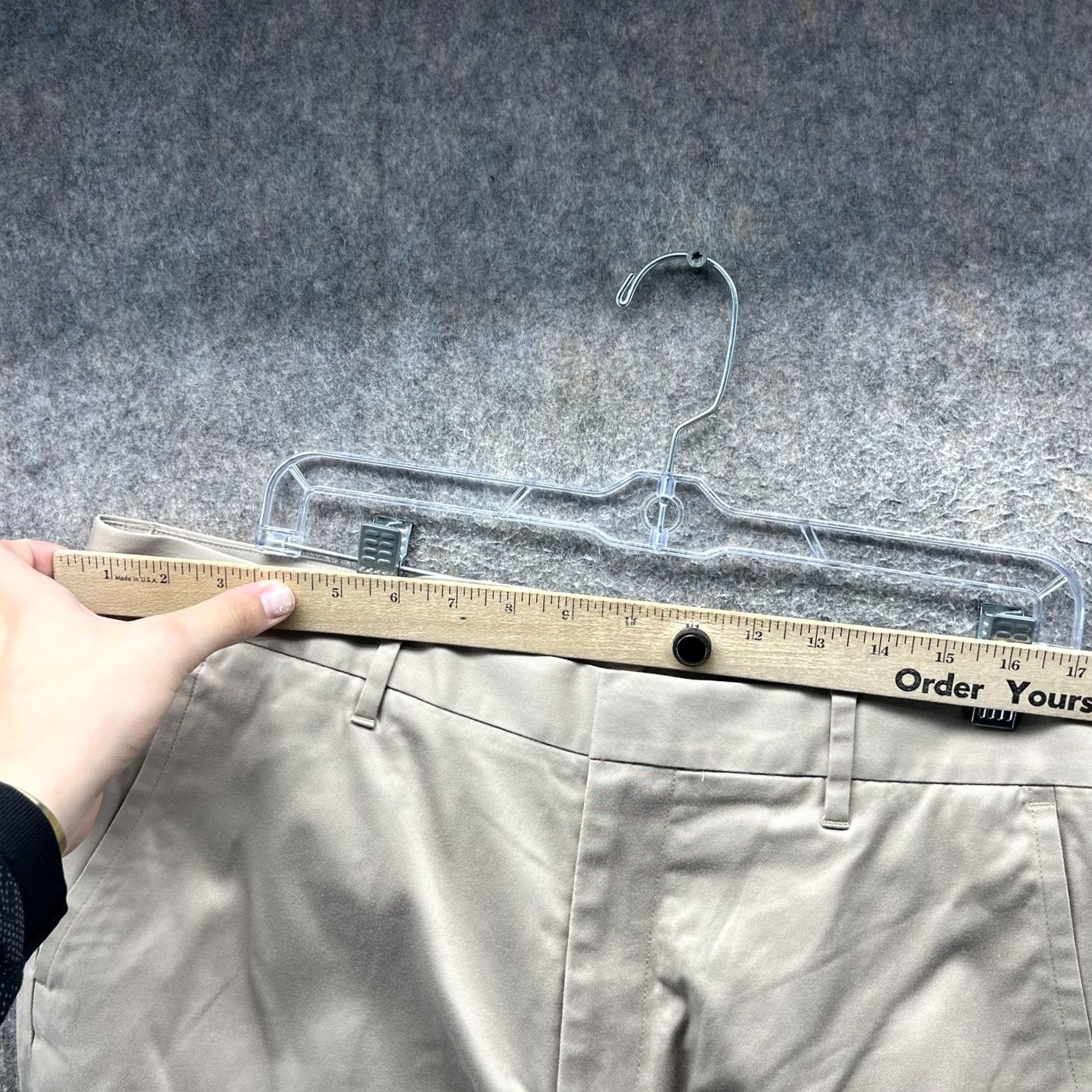 Bonobos Bonobos Pants Mens Slim Chino Flat Front Stretch Casual Khaki Beige 35x30 Tan Pockets Size US 35 - 4 Thumbnail