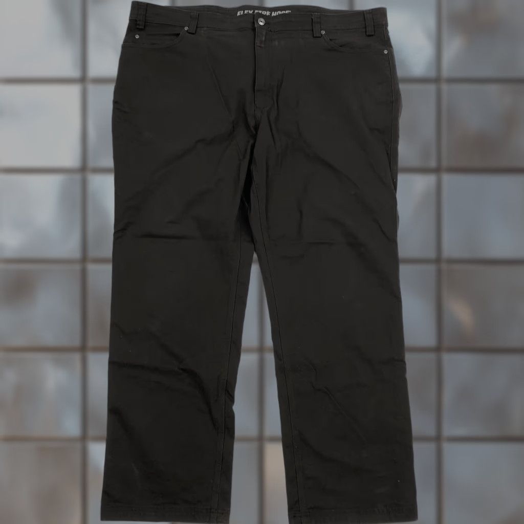 Duluth Trading Company Duluth Trading Co Flex Fire Hose Pants Men's 44x32 Chocolate Brown Relaxed Fit Chinos Work Pants Pant Size US 44 / EU 60 - 1 Thumbnail