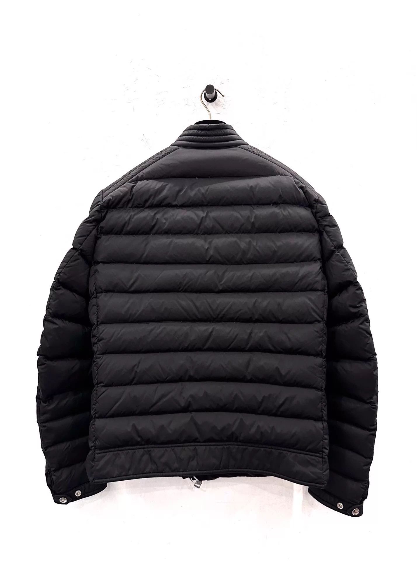 Moncler Moncler Amiot Biker Down Jacket Men Black Size 3 SideLogo Size US L / EU 52-54 / 3 - 3 Thumbnail